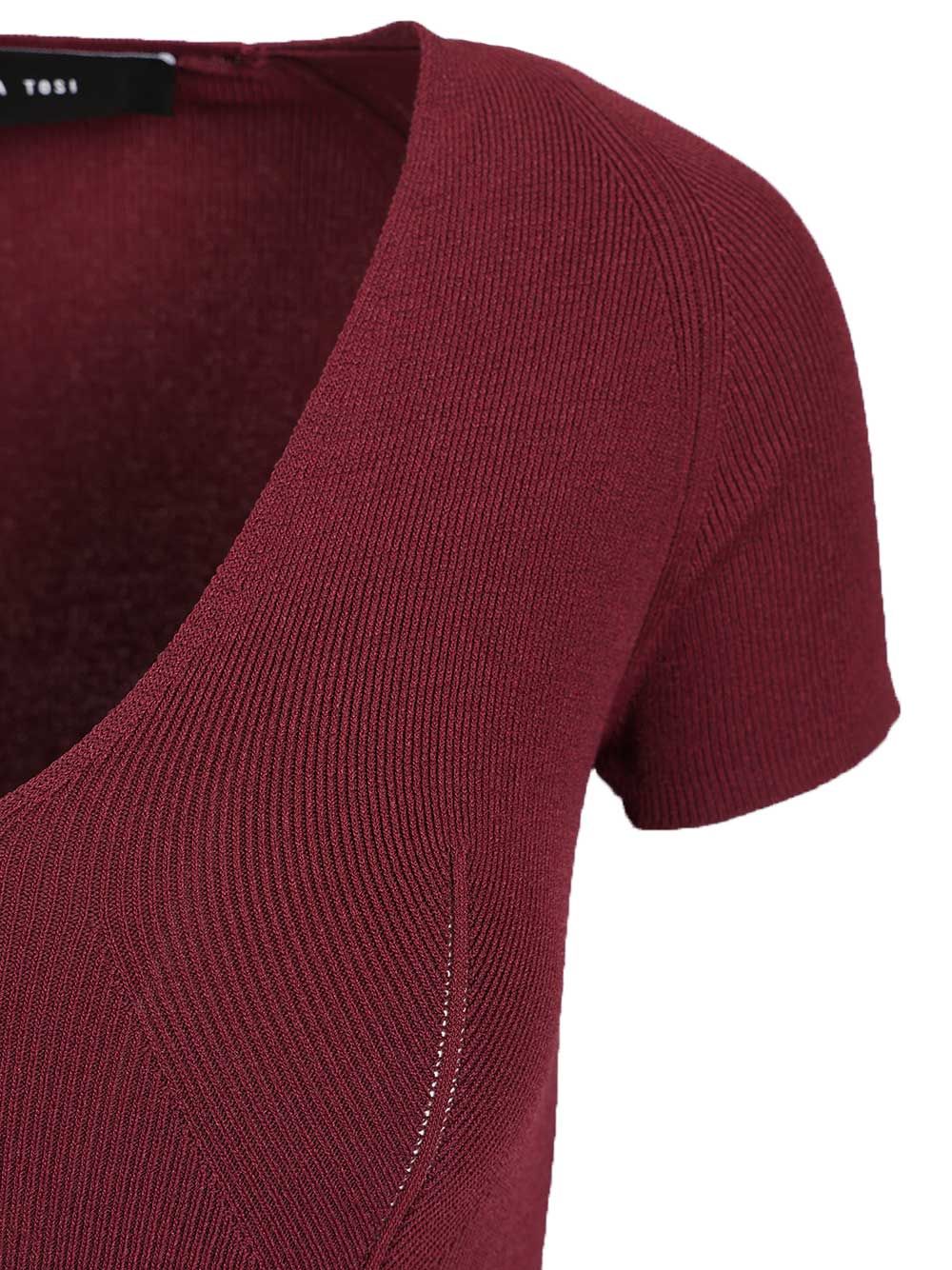 ABITO MIDI SCOLLO V 4230545118 (FEDERICA TOSI / ワンピース・ドレス・オールインワン ) | FEDERICA TOSI (フェデリカ トシ)(4)