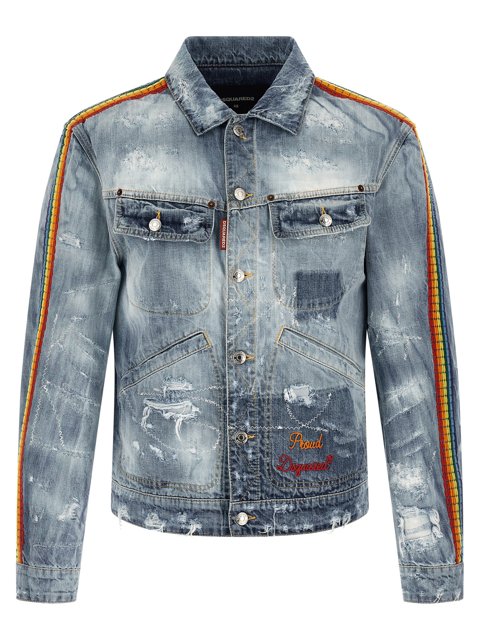 'La Jean' denim jacket S74AM1684D30011470 (Dsquared2 / カジュアルジャケット ) | Dsquared2 (ディースクエアード)