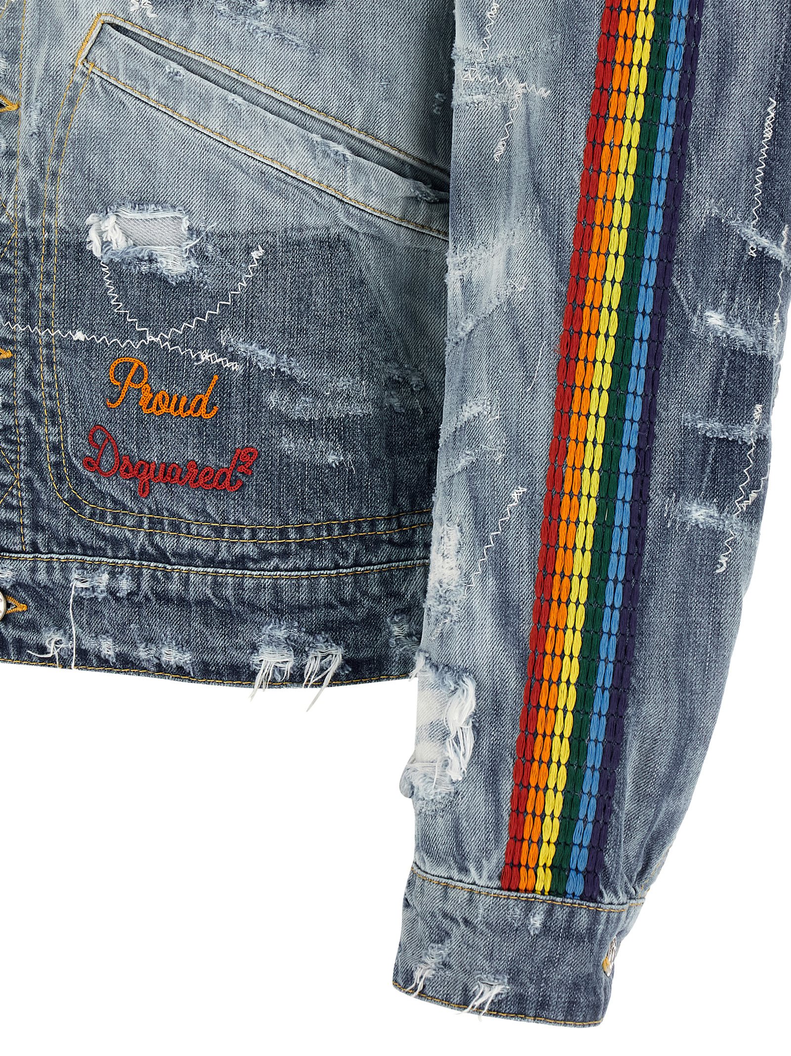 'La Jean' denim jacket S74AM1684D30011470 (Dsquared2 / カジュアルジャケット ) | Dsquared2 (ディースクエアード)(4)