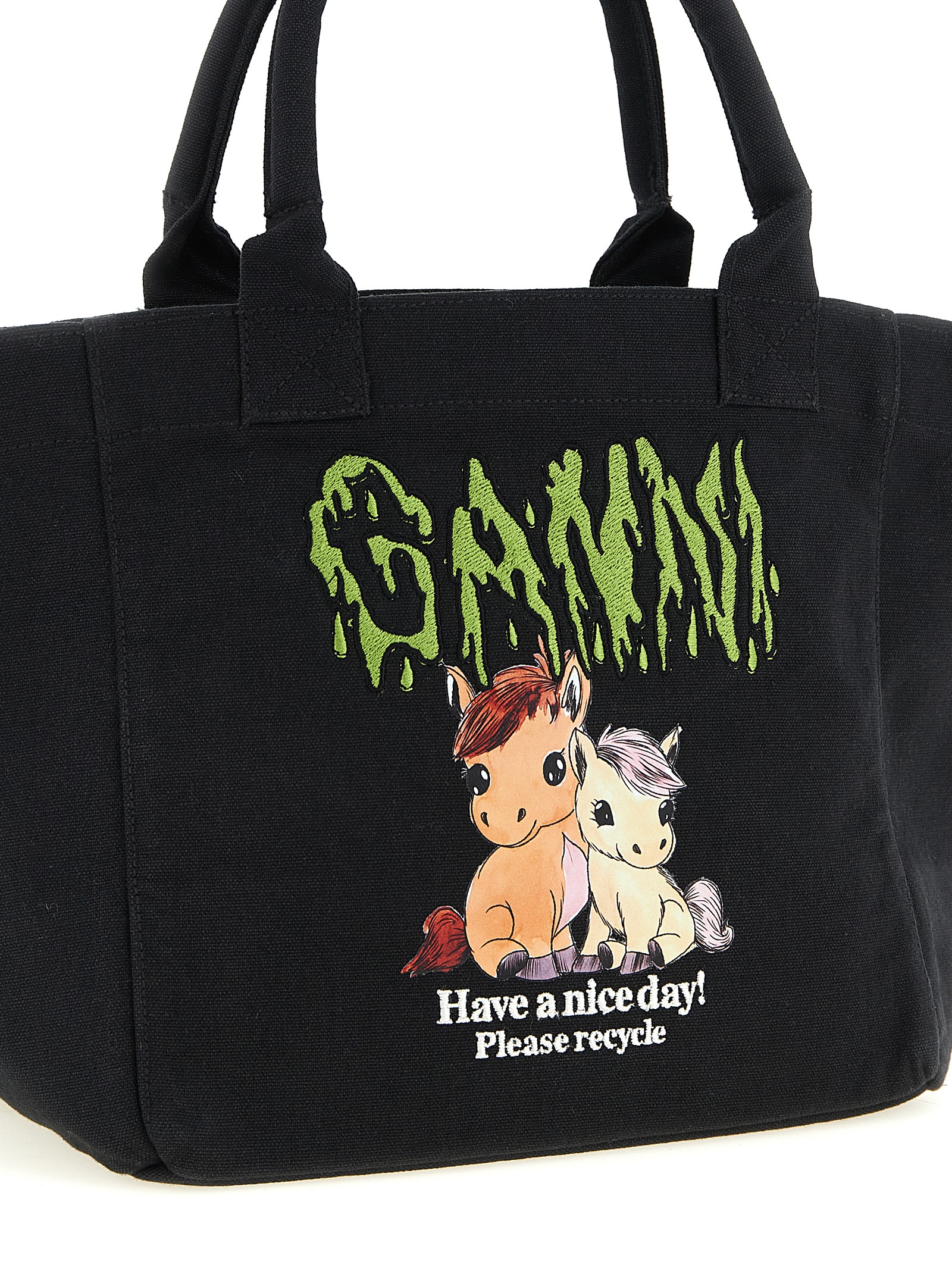 Small 'Pony' shopping bag B2110039252 (GANNI / トートバッグ ) | GANNI (ガニー)(2)