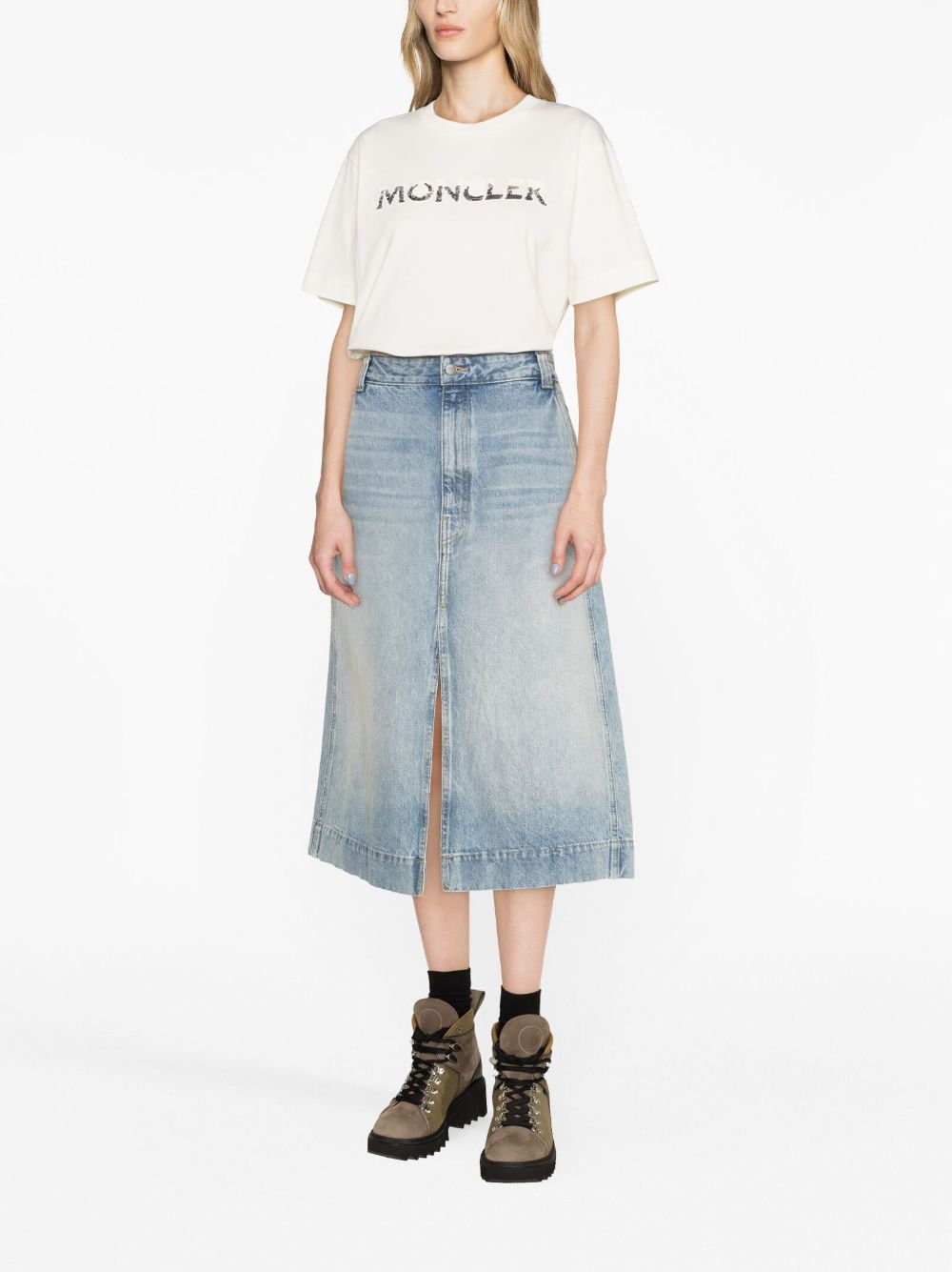 Moncler T-shirts and Polos White 8C00028829HP034 (Moncler / Tシャツ・カットソー ) | Moncler (モンクレール)(3)