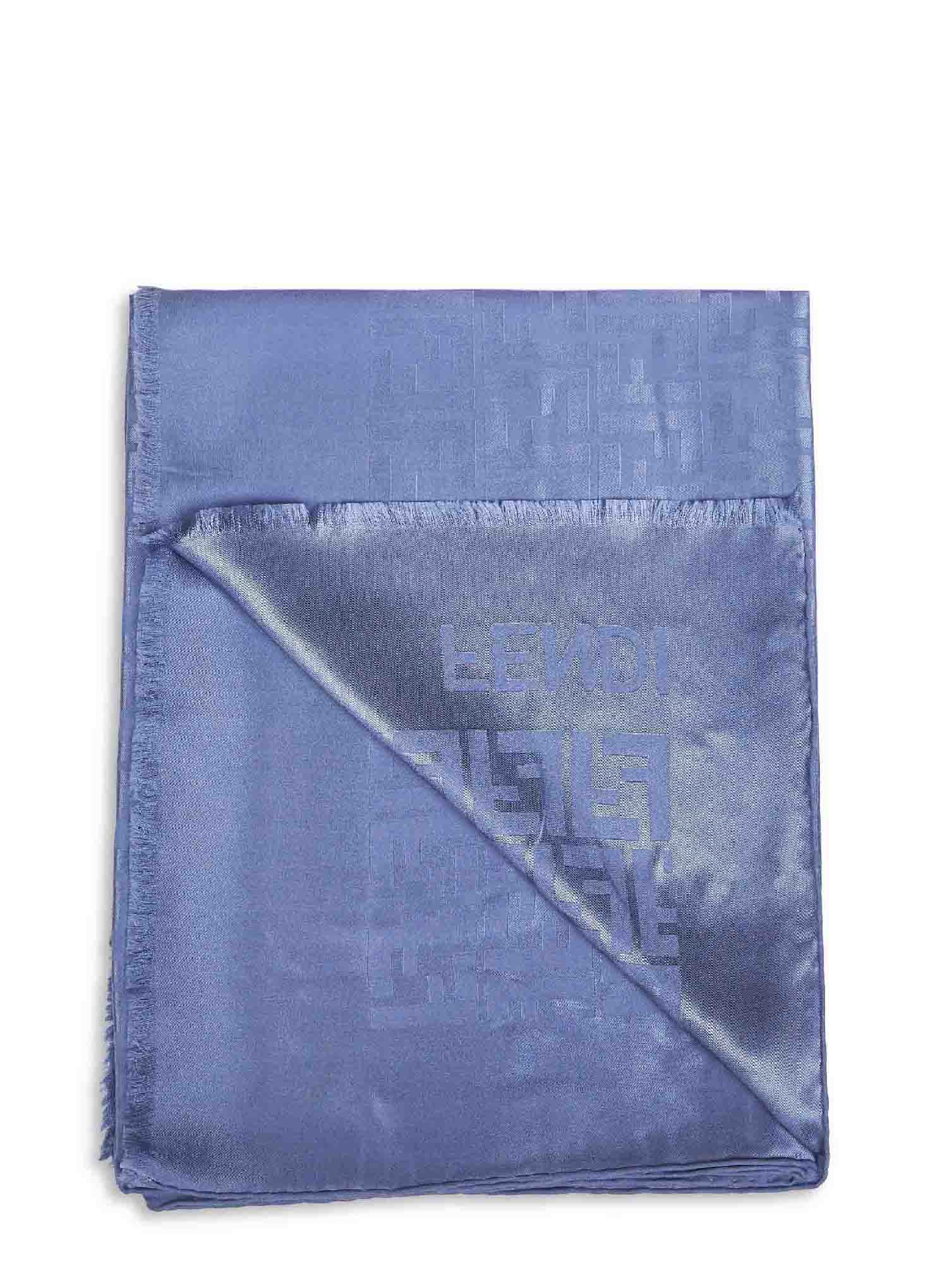 Fendi Scarfs Blue FXT185ANBEF0QA2 (FENDI / スカーフ・マフラー ) | FENDI (フェンディ)(1)