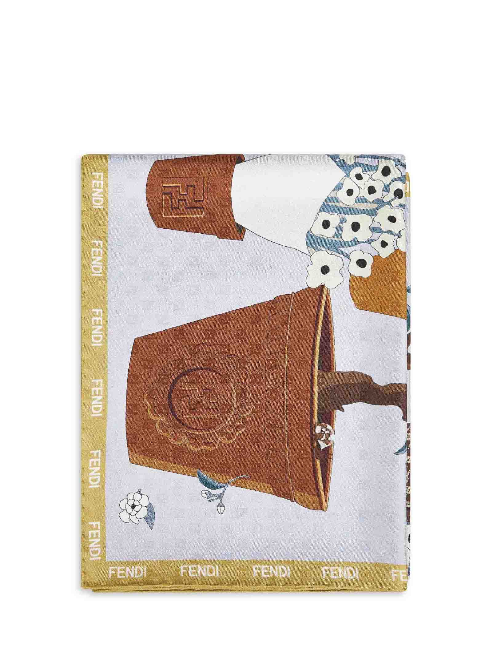 Fendi Scarfs MultiColour FXT091B01TF1WO1 (FENDI / スカーフ・マフラー ) | FENDI (フェンディ)