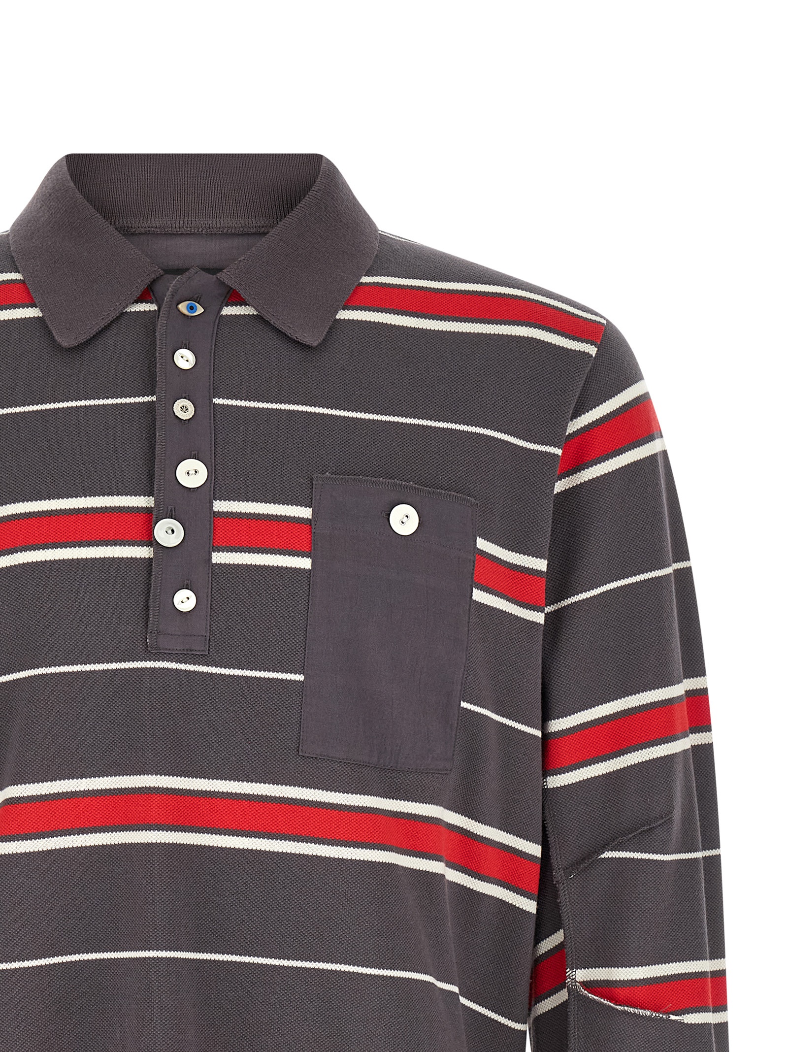 'UC1F4804-2' polo shirt UC1F48042GRAYBORDER (UNDERCOVER / ポロシャツ ) | UNDERCOVER (アンダーカバー)(2)