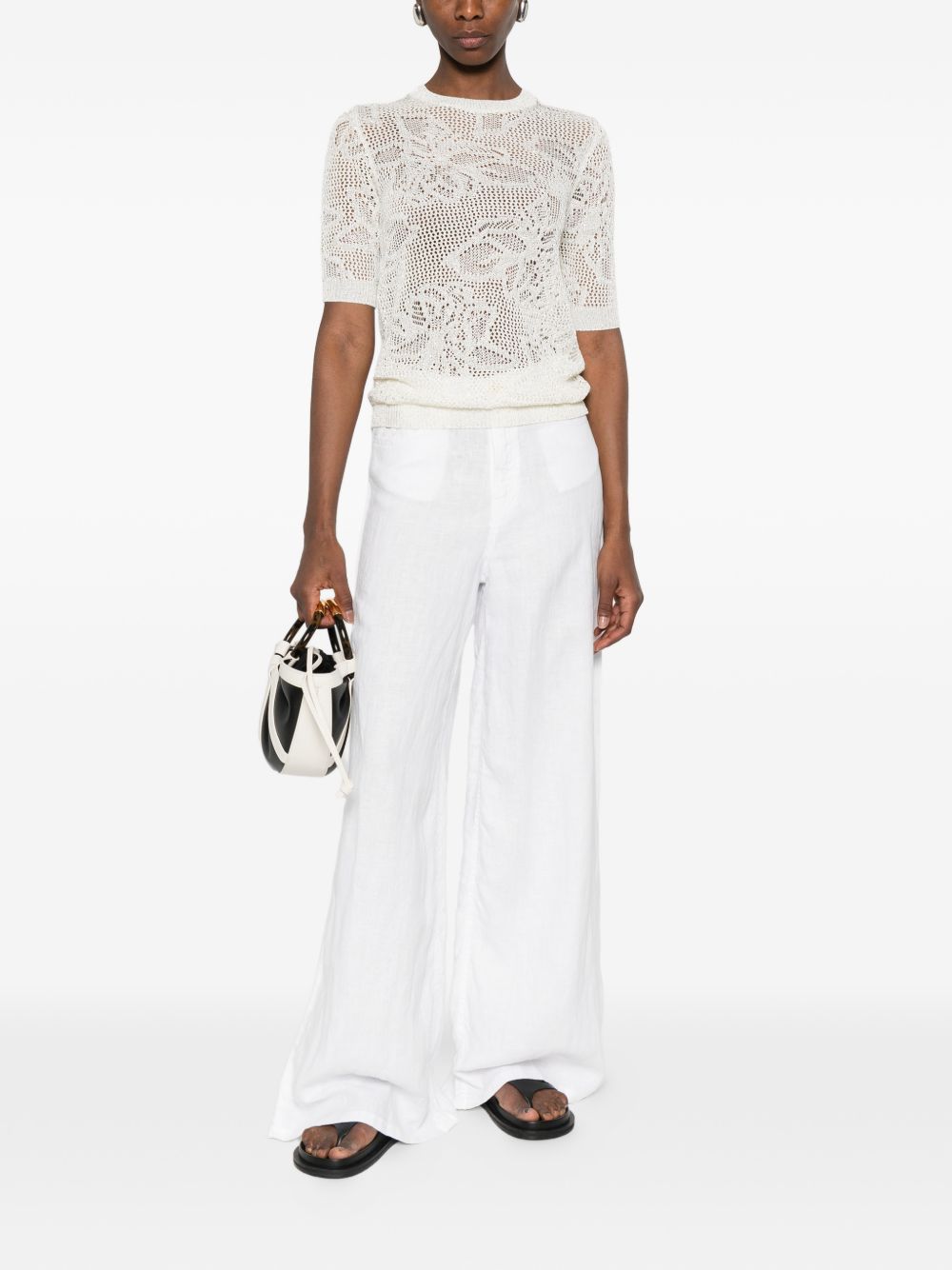 Fabiana Filippi T-shirts and Polos White MAD276F131D8640150 (FABIANA FILIPPI / ニット・セーター・カーディガン ) | FABIANA FILIPPI (ファビアナフィリッピ)(1)