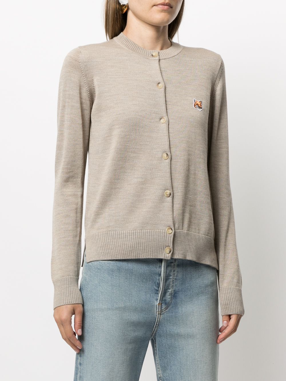 MAISON KITSUNE' Sweaters Beige HW00521KT1036H250 (Maison Kitsuné / ニット・セーター・カーディガン ) | Maison Kitsuné (メゾン キツネ)(2)
