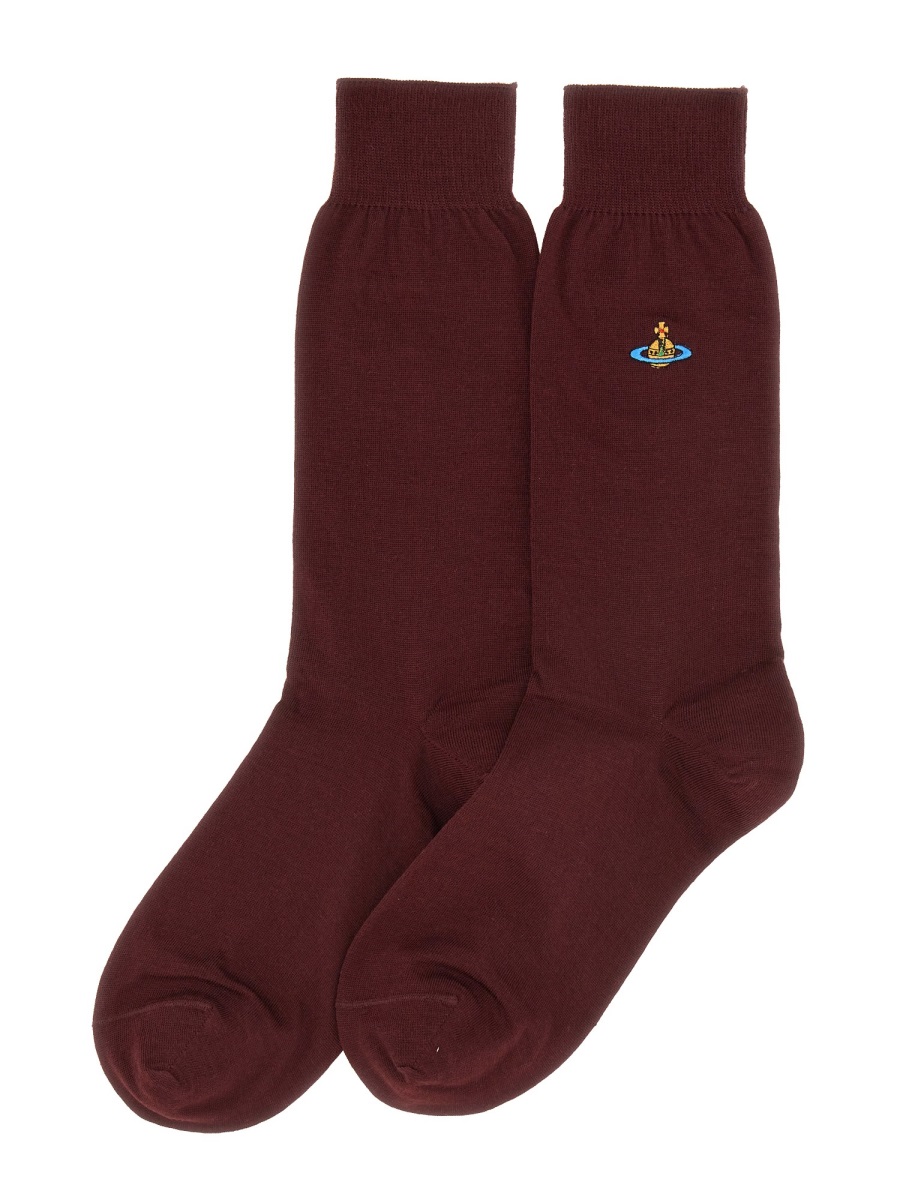 SOCKS WITH ORB EMBROIDERY 81040001K0025H401 (Vivienne Westwood / アンダーウェア ) | Vivienne Westwood (ヴィヴィアン・ウェストウッド)(1)