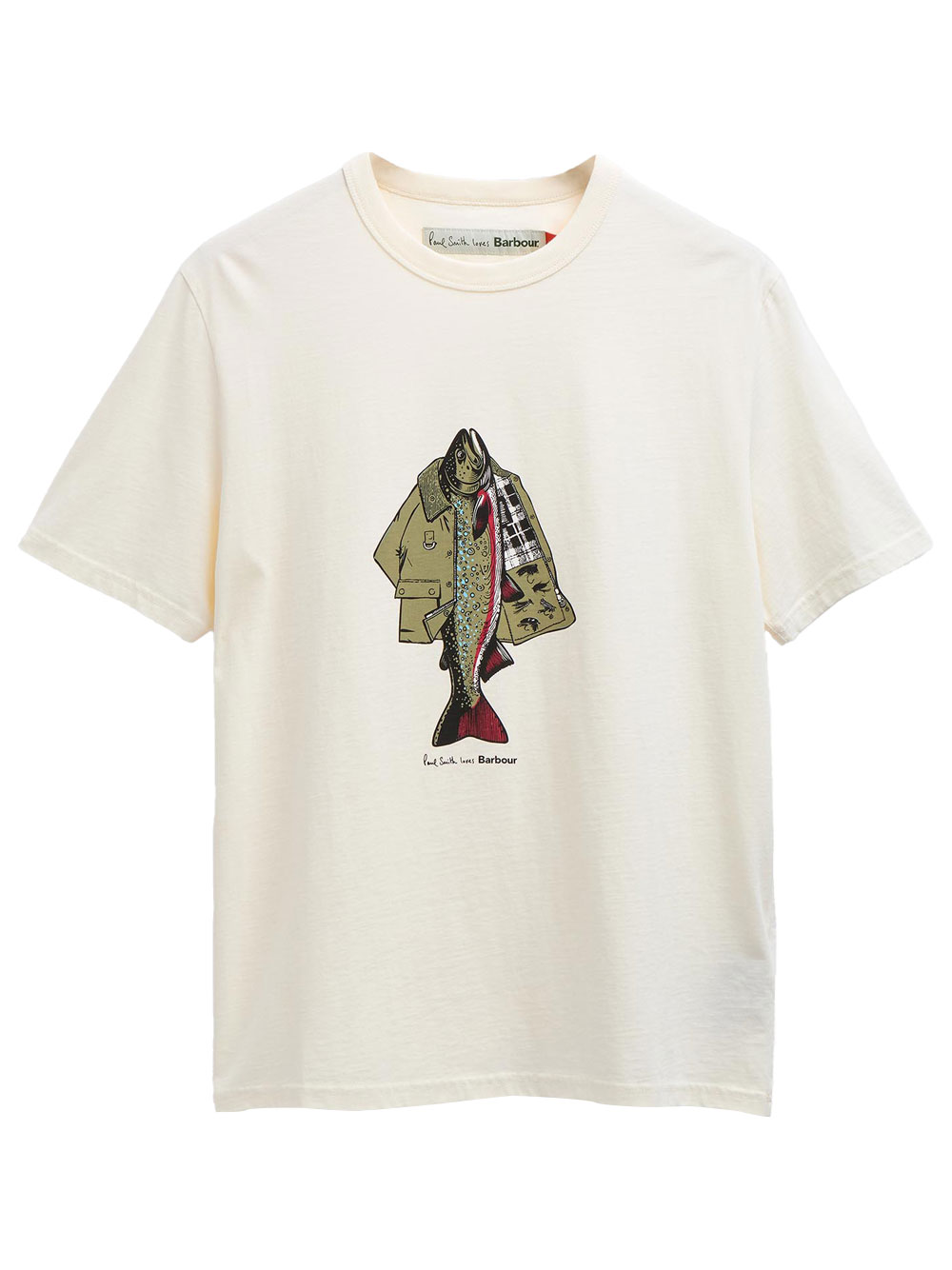 PAUL SMITH LOVES BARBOUR: FISHING JACKET T-SHIRT MTS1612WH32 (Barbour / Tシャツ・カットソー ) | Barbour (バブアー)
