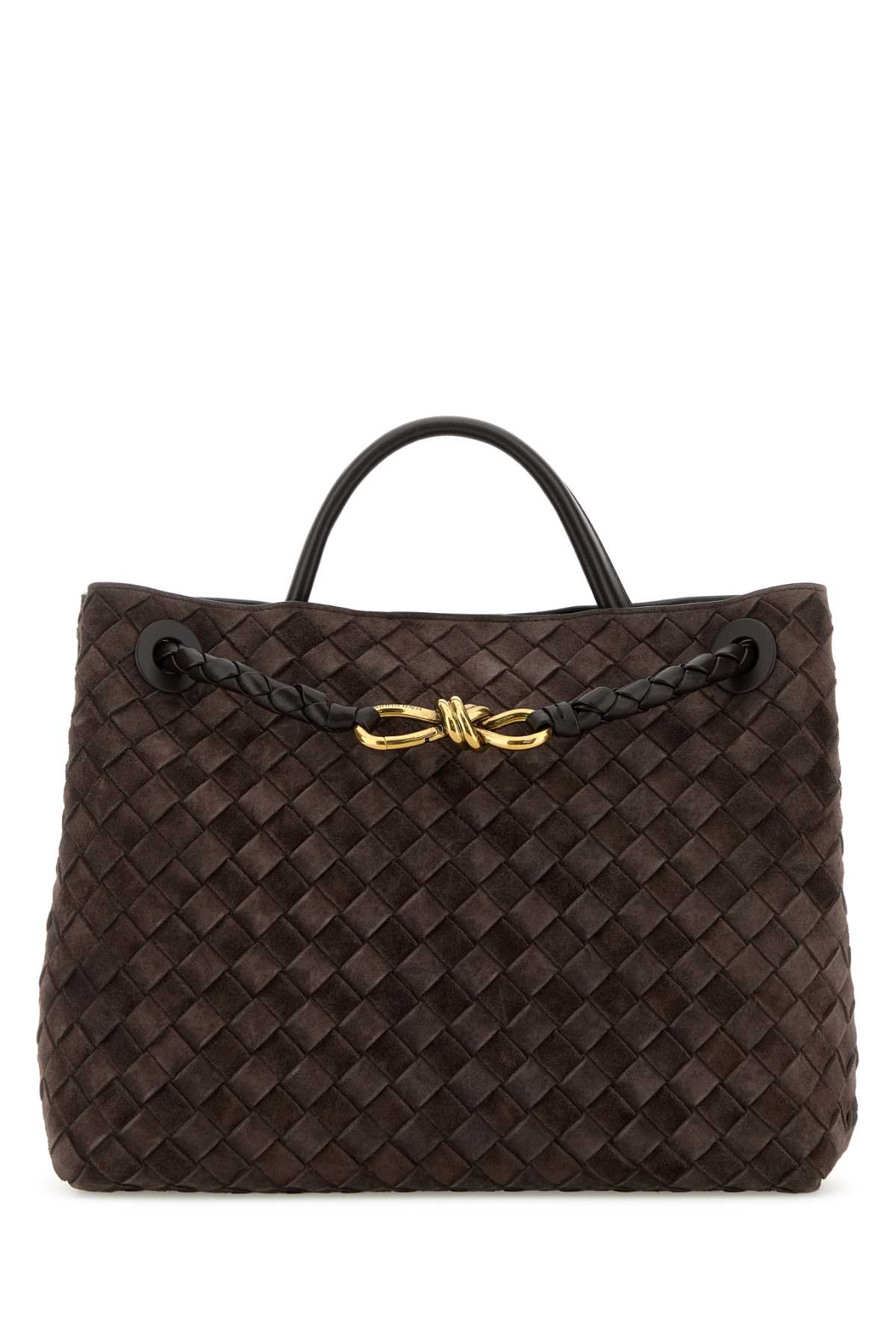 Dark brown suede Andiamo medium handbag 766016V5ZZ12272 (Bottega Veneta / ハンドバッグ・ショルダーバッグ ) | Bottega Veneta (ボッテガ・ヴェネタ)