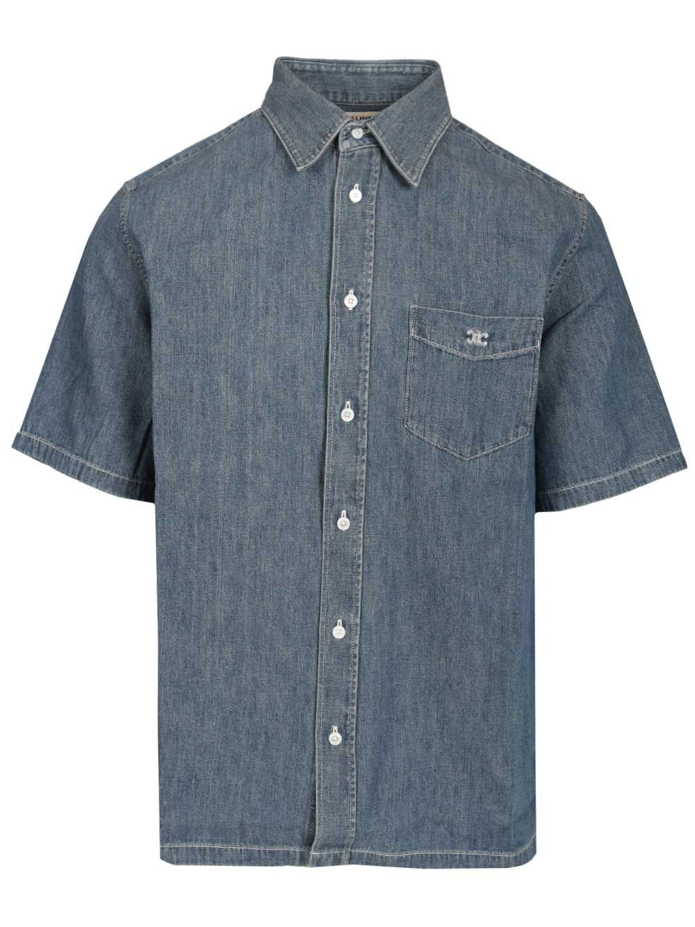 BOWLING SHIRT DENIM RC0D7208I07UO (CELINE / シャツ・ブラウス ) | CELINE (セリーヌ)