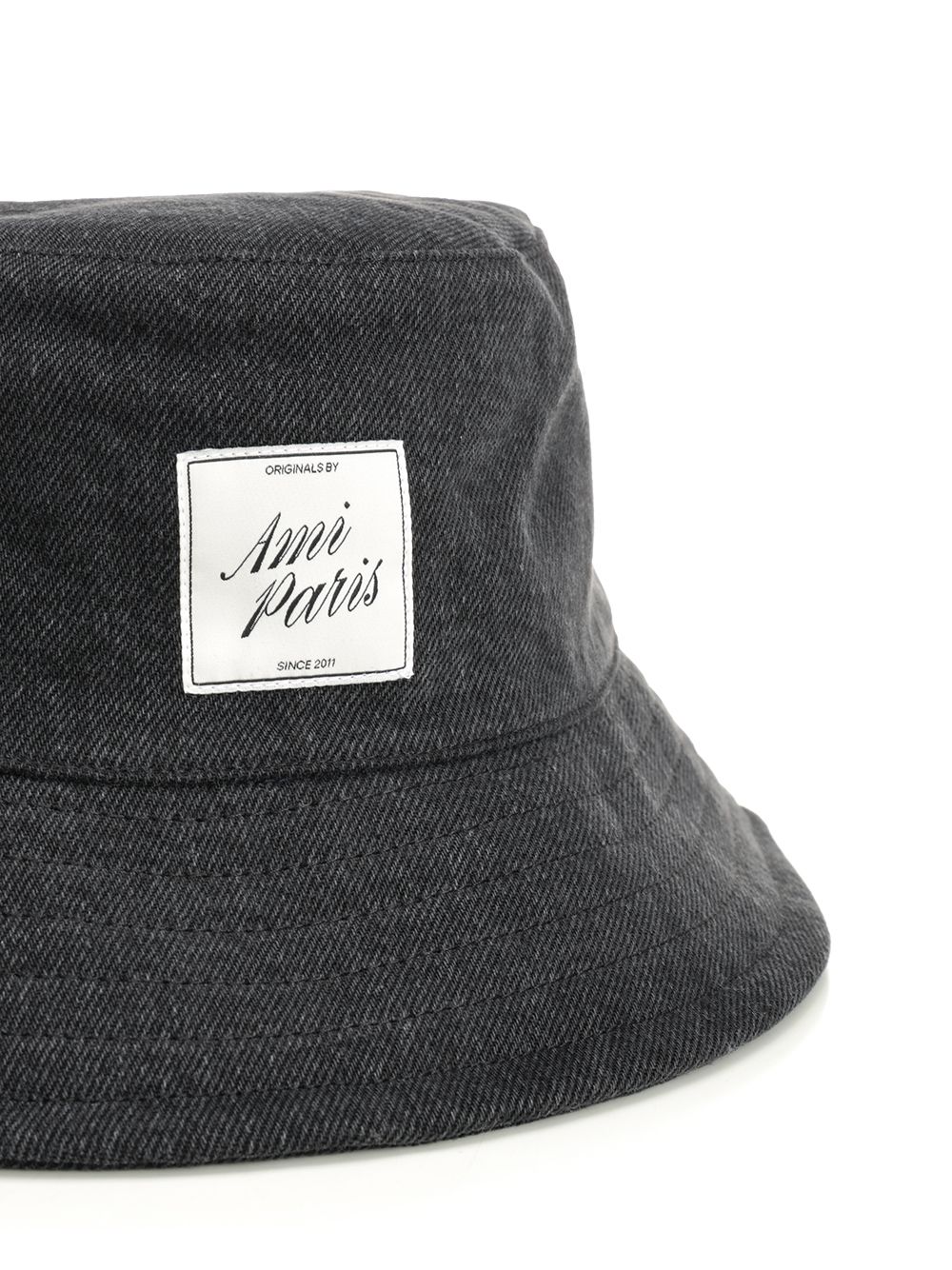 TOPSTITCHINGS DENIM HAT USED BLACK DENIM UHA684DE0124001 (AMI Paris / 帽子 ) | AMI Paris (アミパリス)(3)