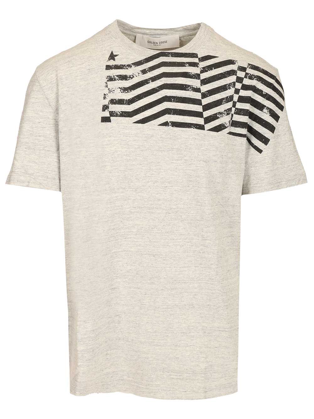 Flag print T-shirt GUP01220P00252360255 (Golden Goose / Tシャツ・カットソー ) | Golden Goose (ゴールデングース)