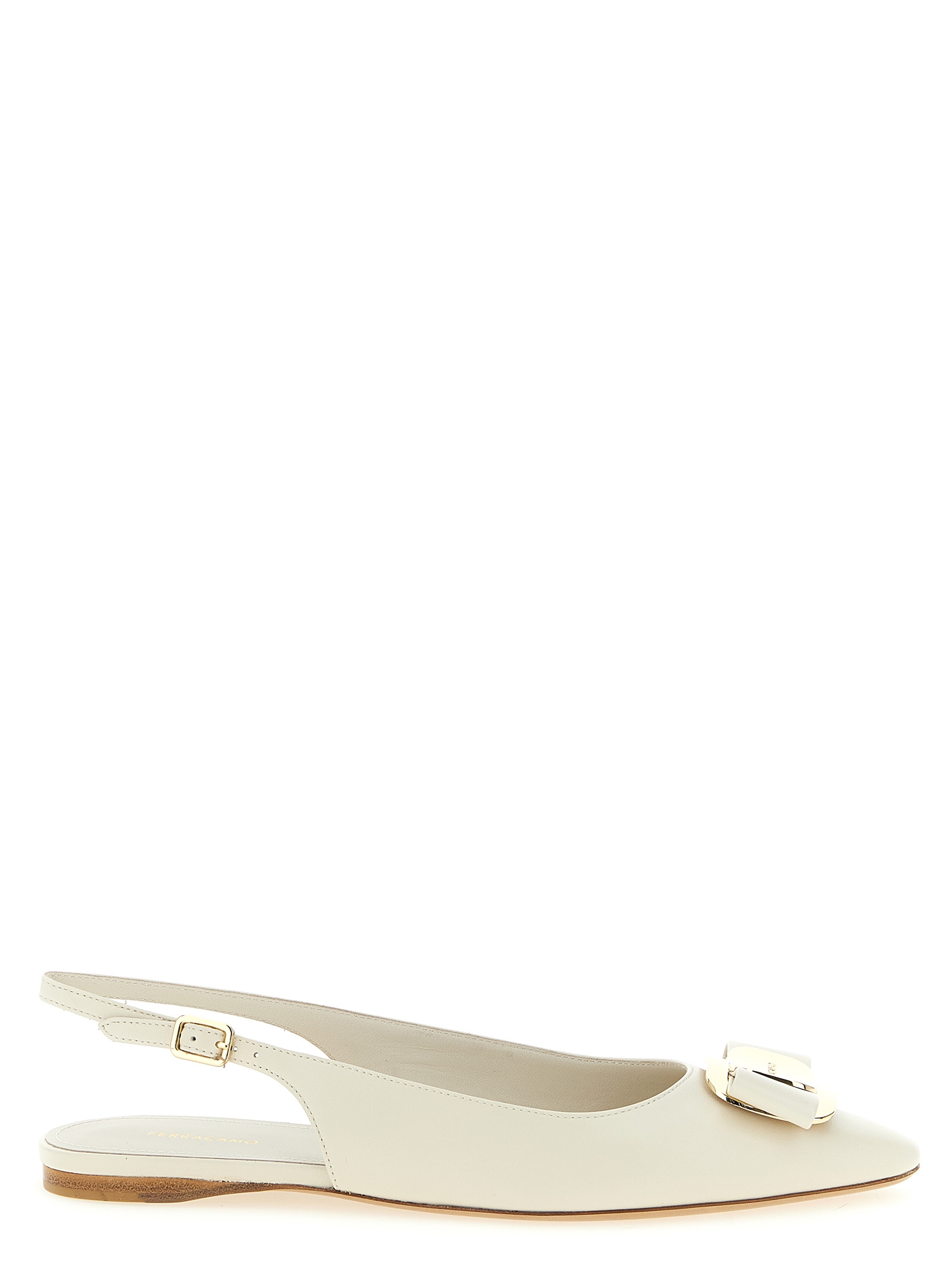 'Zelmy' slingback 790607MASCARPONE (FERRAGAMO / フラットシューズ ) | FERRAGAMO (フェラガモ)