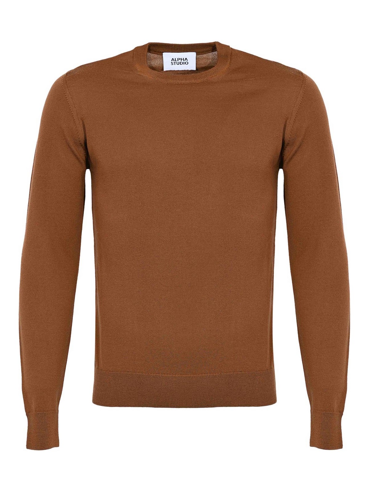 Slim Crew-Neck Sweater AU3010C1008 (ALPHA STUDIO / ニット・セーター・カーディガン ) | ALPHA STUDIO (アルファ ストゥディオ)