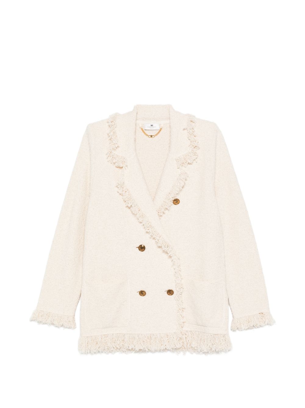 Elisabetta Franchi Jackets White MK11R62E2193 (Elisabetta Franchi / ブレザー・ジャケット ) | Elisabetta Franchi (エリザベッタ フランキ)
