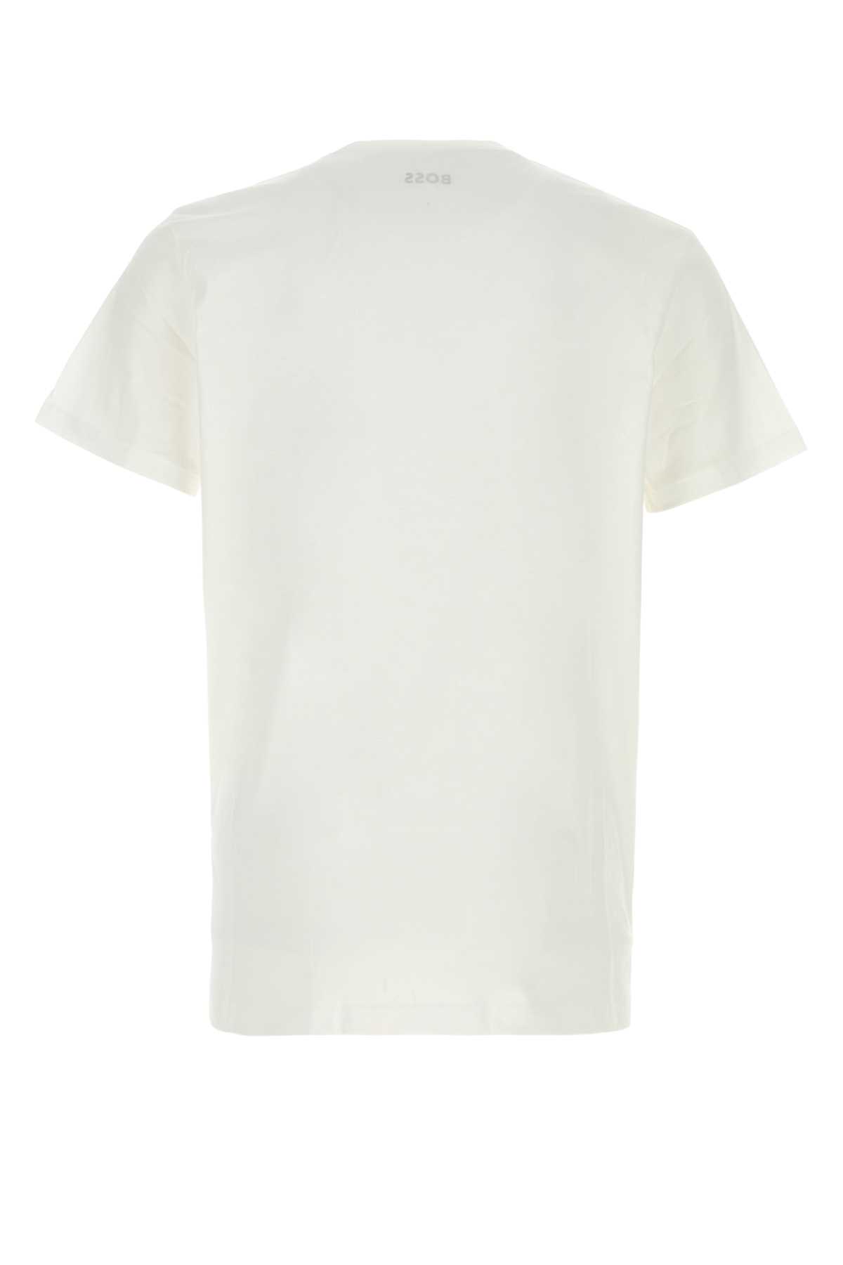 White cotton t-shirt 50475294100 (HUGO BOSS / Tシャツ・カットソー ) | HUGO BOSS (ヒューゴボス)(1)