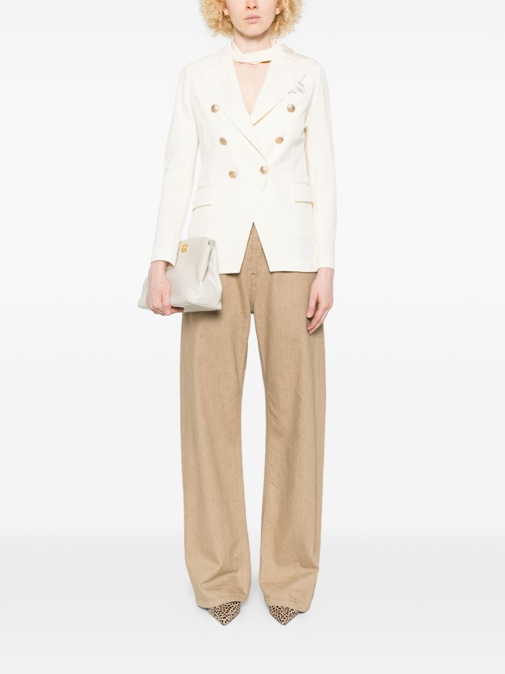 Circolo 1901 Jackets White FD3838002 (CIRCOLO 1901 / ブレザー・ジャケット ) | CIRCOLO 1901 (チルコロ1901)(4)