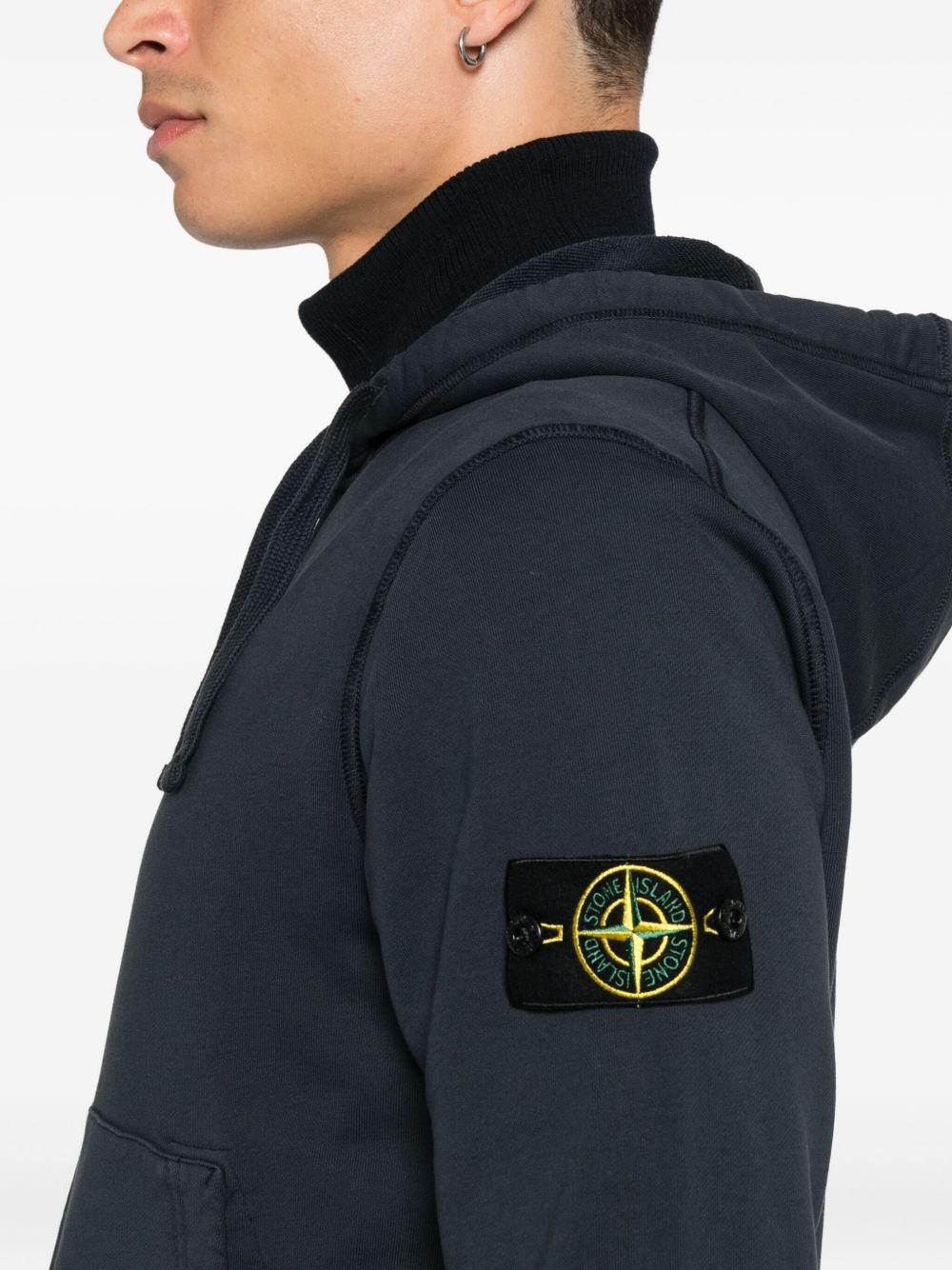 Stone Island Sweaters Blue L1S156100061S0051V0020 (STONE ISLAND / スウェット・フーディー ) | STONE ISLAND (ストーンアイランド)(4)