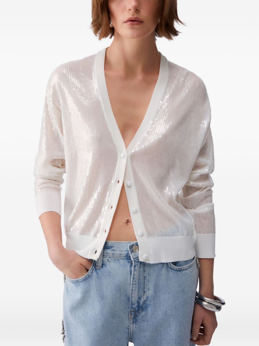 Liu Jo Sweaters White WA6530MA68RP9691 (LIU•JO / ニット・セーター・カーディガン ) | LIU•JO (リュー・ジョー)(2)