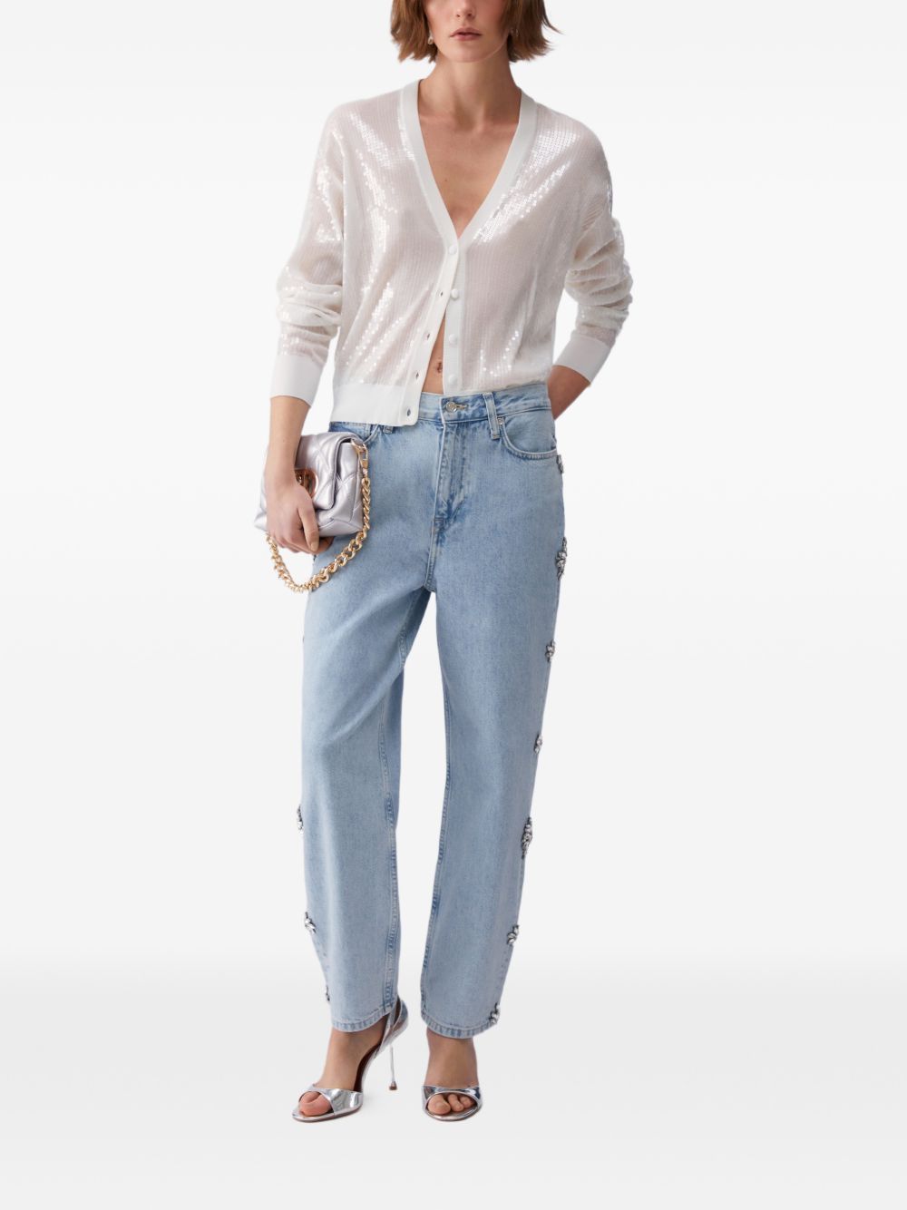 Liu Jo Sweaters White WA6530MA68RP9691 (LIU•JO / ニット・セーター・カーディガン ) | LIU•JO (リュー・ジョー)(3)