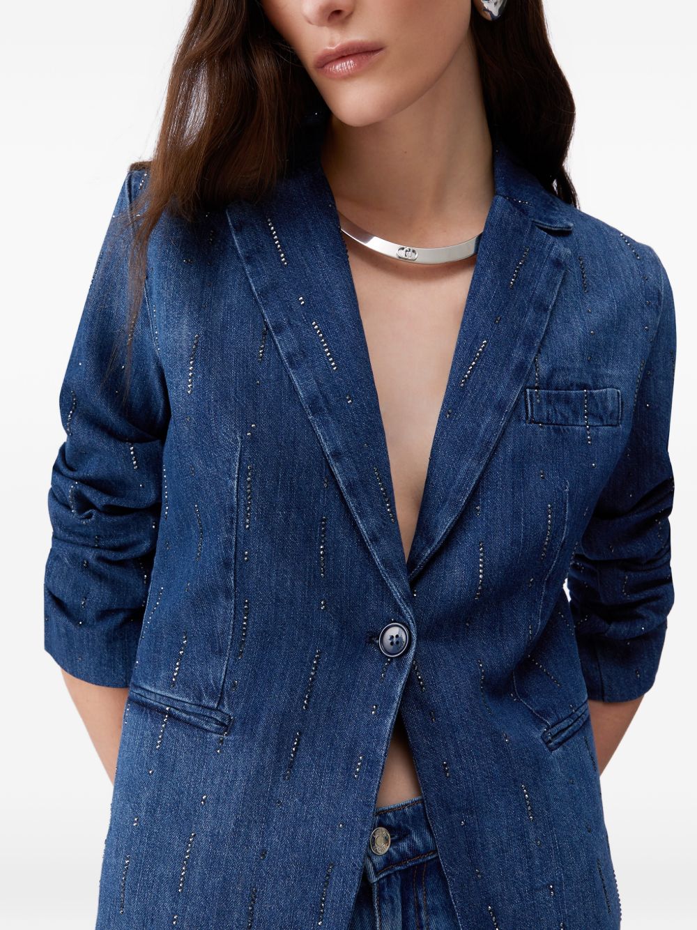 Liu Jo Jackets Blue UA6107D031578033 (LIU•JO / ブレザー・ジャケット ) | LIU•JO (リュー・ジョー)(2)