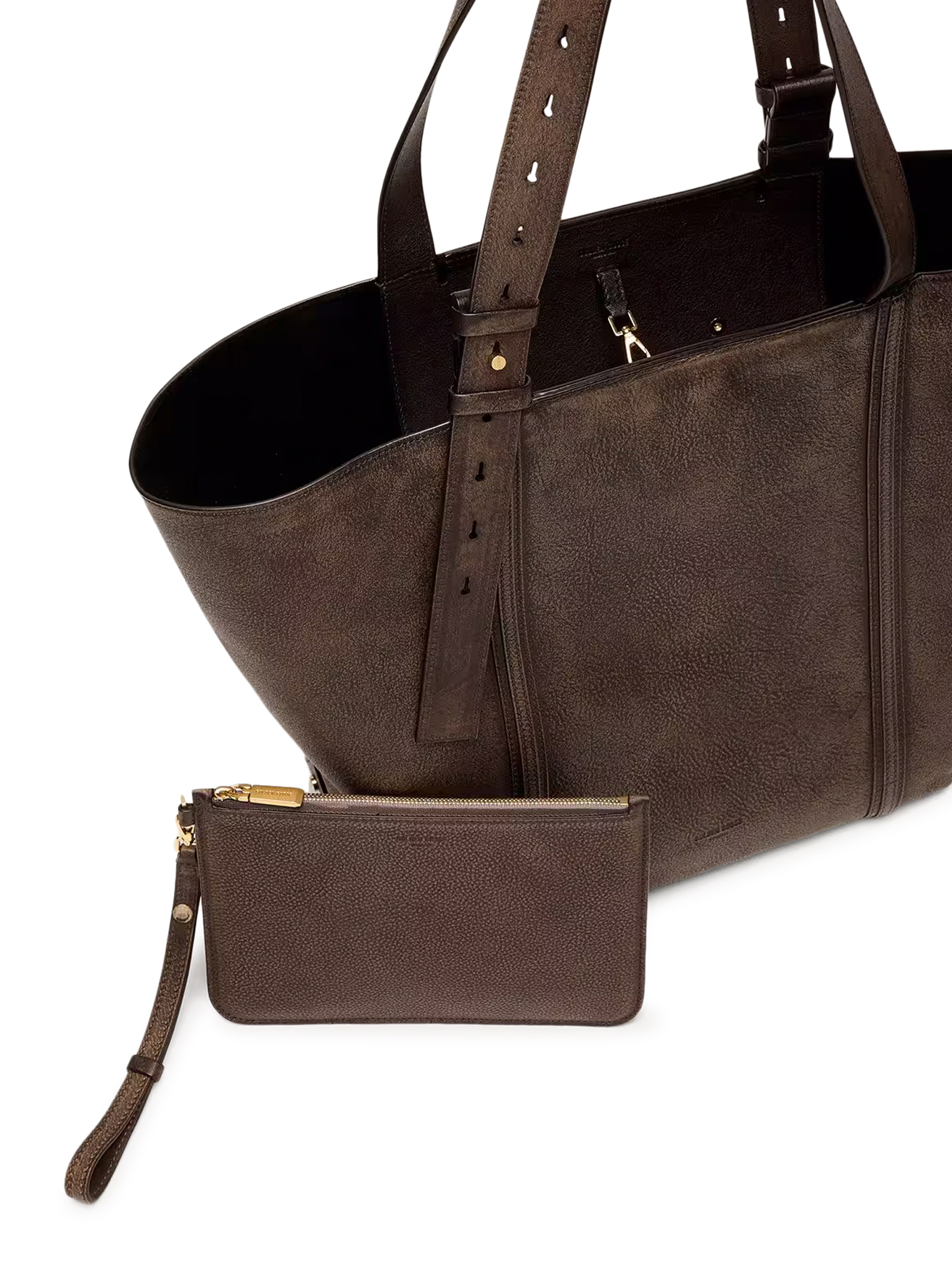 24/7 EAST WEST BAG IN DISTRESSED LEATHER GWA00785A00075355357 (Golden Goose / トートバッグ ) | Golden Goose (ゴールデングース)(5)