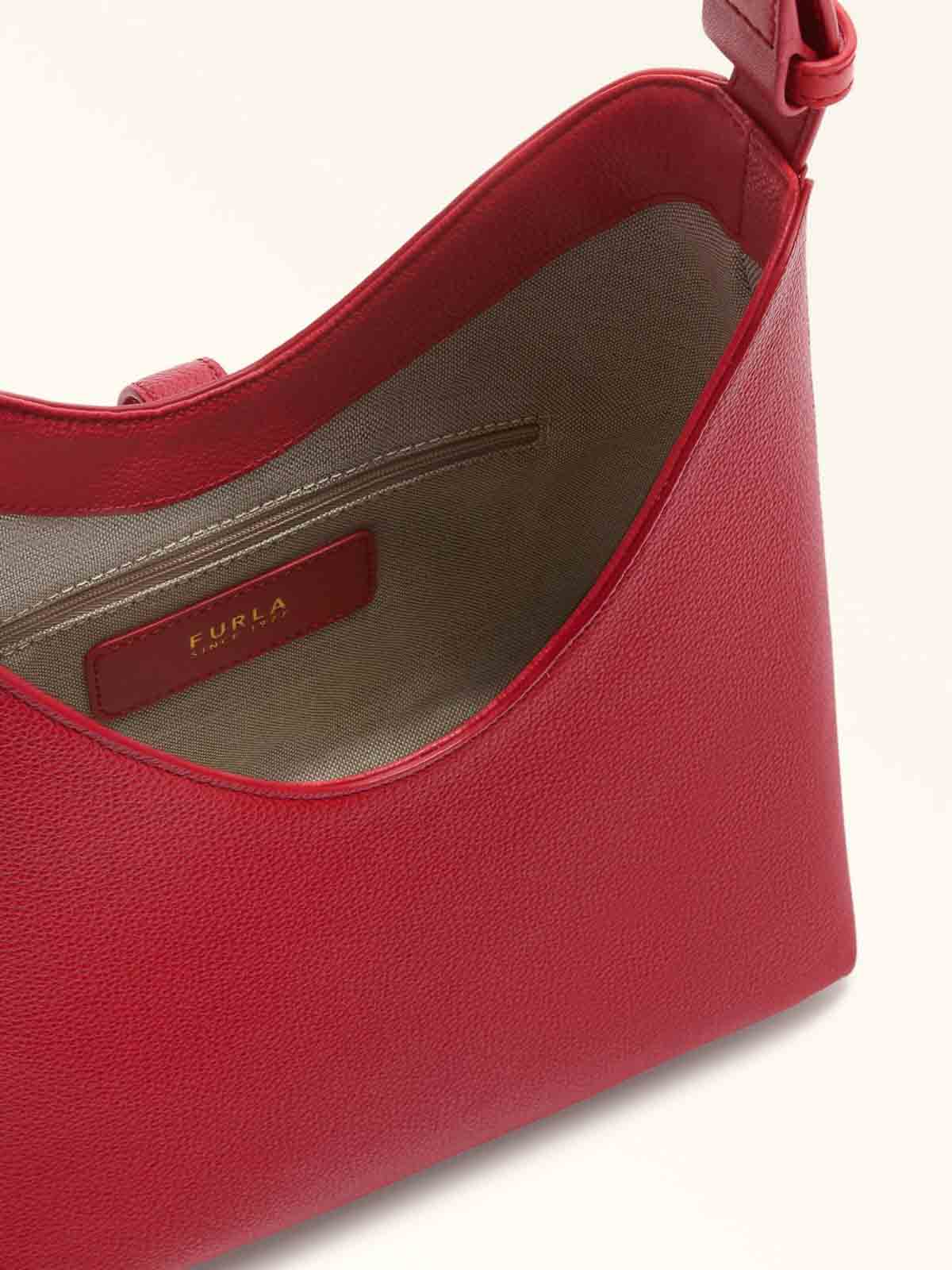 Goccia S Hobo Bag In Red Leather WB01979BX33534484S (FURLA / ハンドバッグ・ショルダーバッグ ) | FURLA (フルラ)(4)
