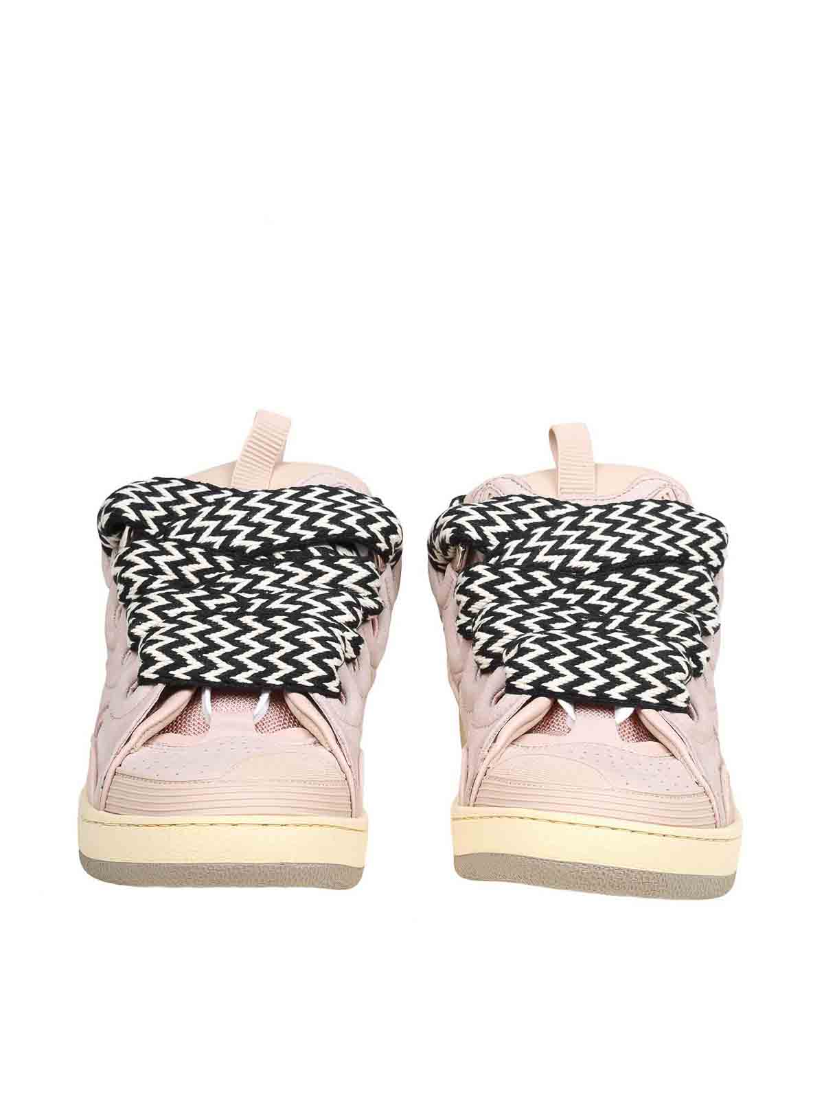 Curb Sneakers In White And Pink Leather FUSKDK12DRA3P26 (LANVIN / スニーカー ) | LANVIN (ランバン)(2)