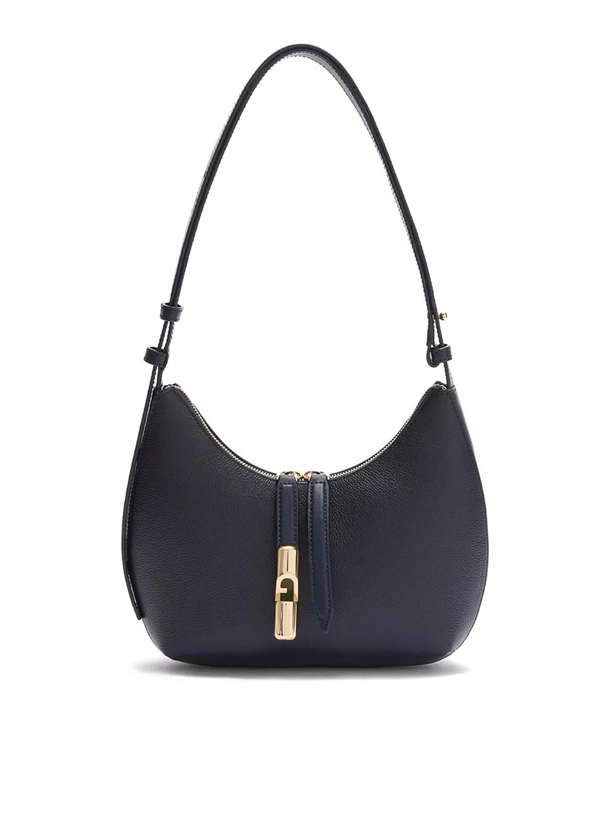 Goccia S Shoulder Bag In Blue Leather WB01500BX33534852S (FURLA / ハンドバッグ・ショルダーバッグ ) | FURLA (フルラ)
