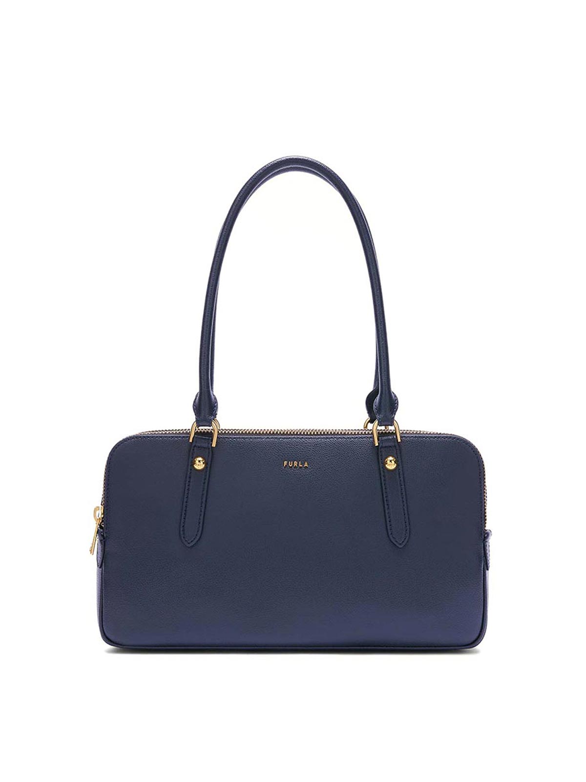 Giulia M Boston Shoulder Bag In Blue Leather WB01871BX04602676S (FURLA / ハンドバッグ・ショルダーバッグ ) | FURLA (フルラ)