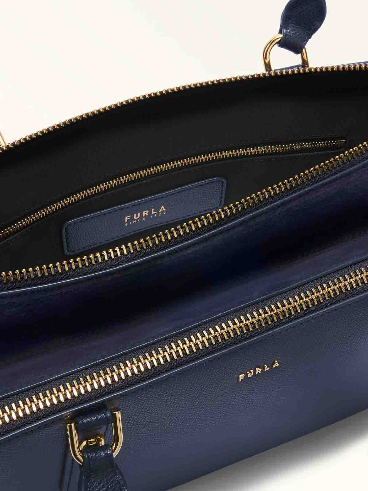 Giulia M Boston Shoulder Bag In Blue Leather WB01871BX04602676S (FURLA / ハンドバッグ・ショルダーバッグ ) | FURLA (フルラ)(2)