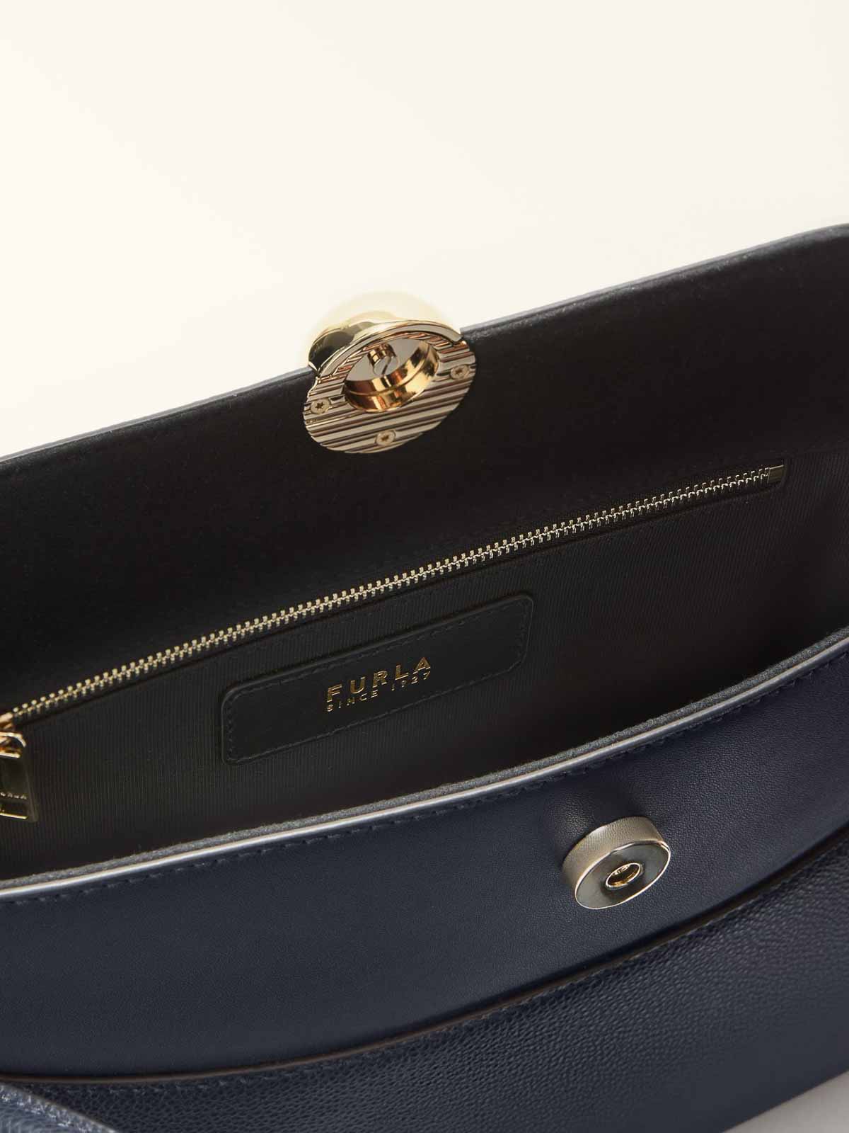 Nicole M Boston Shoulder Bag In Blue Leather WB01883BX42964852S (FURLA / ハンドバッグ・ショルダーバッグ ) | FURLA (フルラ)(2)