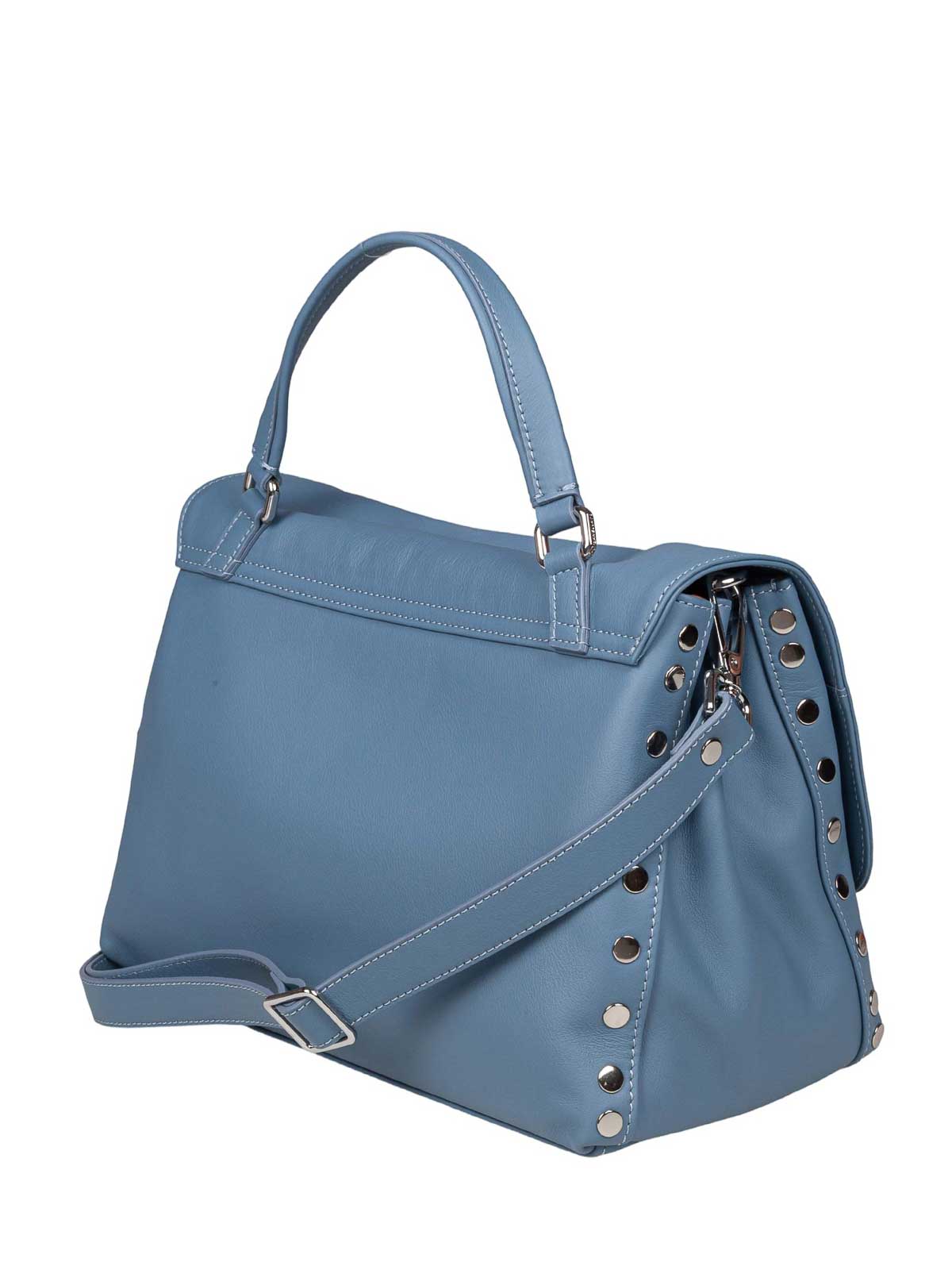 Postina Saeta S Blue Leather Bag 0680101910000Z0618S (ZANELLATO / ハンドバッグ・ショルダーバッグ ) | ZANELLATO (ザネラート)(2)