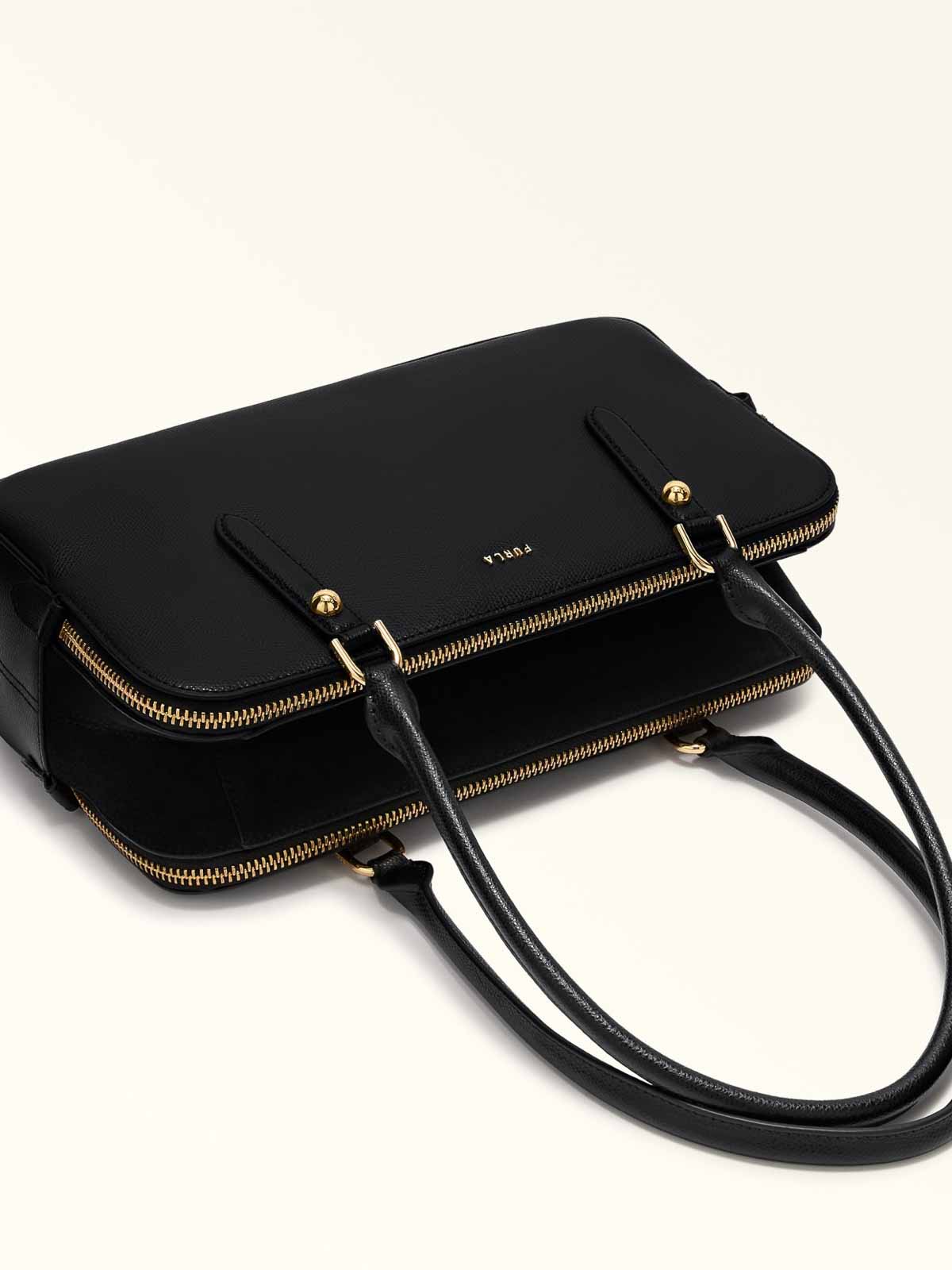 Giulia M Boston Shoulder Bag In Black Leather WB01871BX0460O6000 (FURLA / ハンドバッグ・ショルダーバッグ ) | FURLA (フルラ)(1)