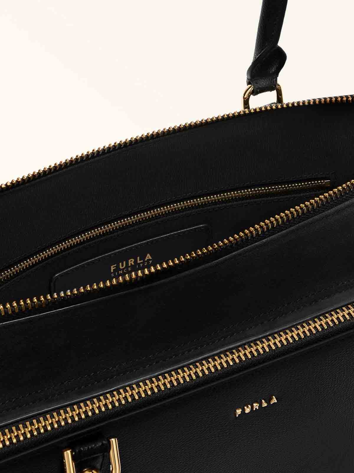 Giulia M Boston Shoulder Bag In Black Leather WB01871BX0460O6000 (FURLA / ハンドバッグ・ショルダーバッグ ) | FURLA (フルラ)(4)