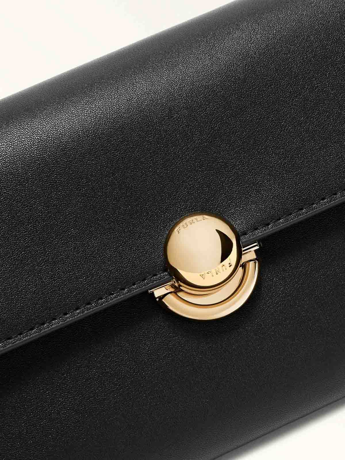 Sfera Shoulder Bag In Black Leather WE00801BX3104O6000 (FURLA / ハンドバッグ・ショルダーバッグ ) | FURLA (フルラ)(1)