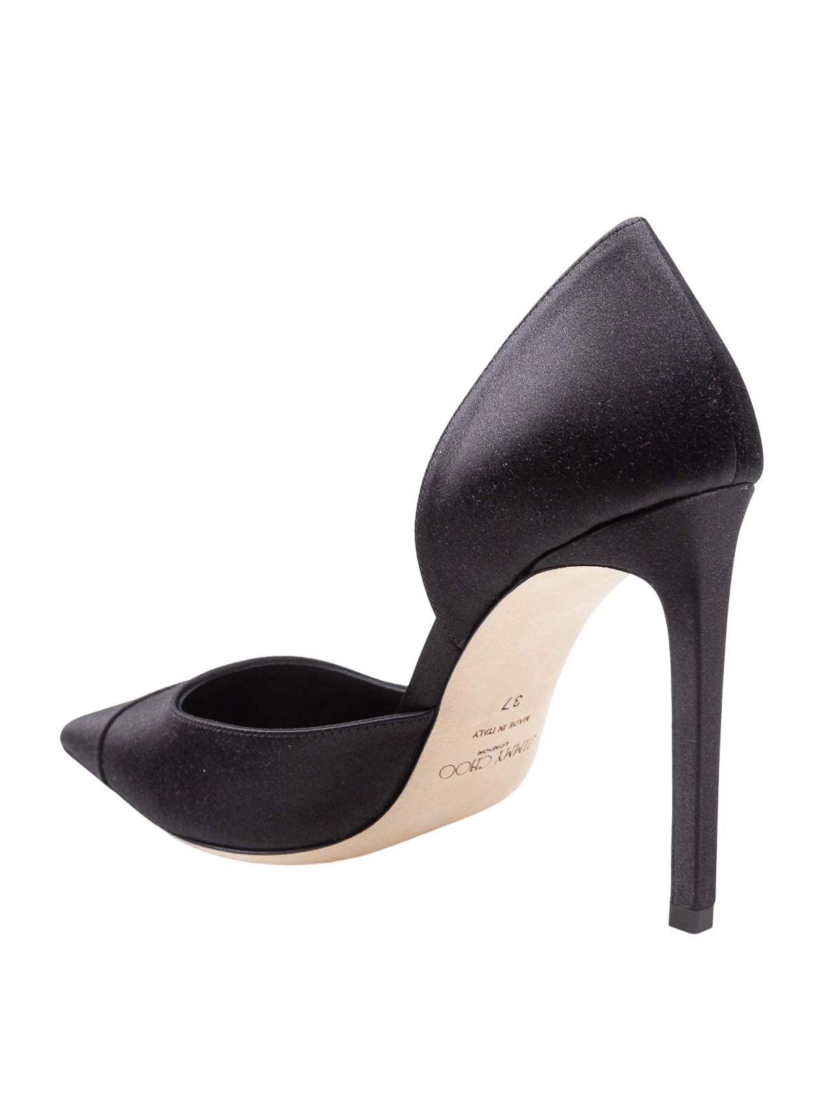 Brigitte 100 Sta decollete in black satin BRIGITTE100SAT (JIMMY CHOO / パンプス・ハイヒール ) | JIMMY CHOO (ジミー チュウ)(3)