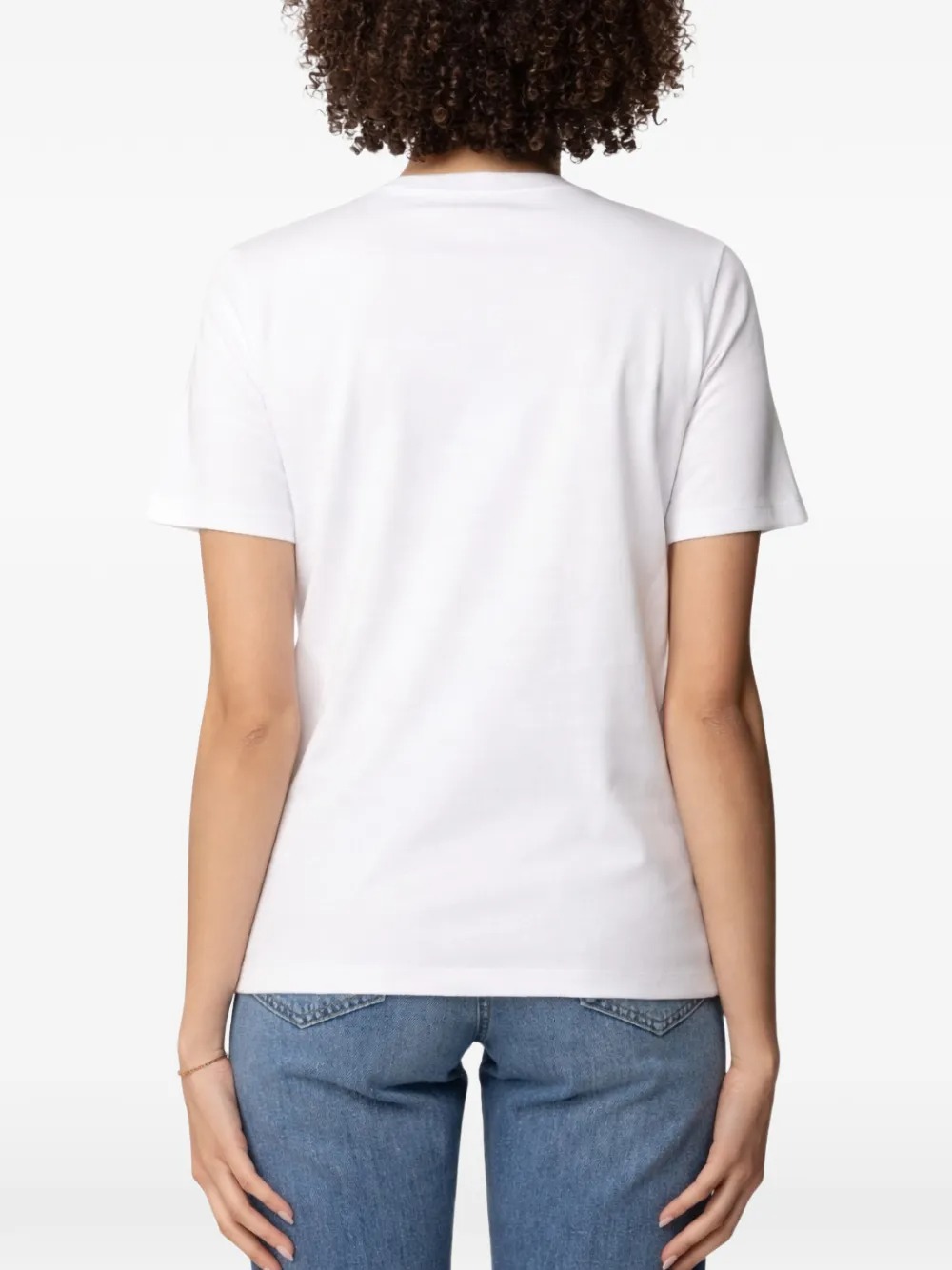 LOGO EMBROIDERY COTTON T-SHIRT MA01761E2270 (Elisabetta Franchi / Tシャツ・カットソー ) | Elisabetta Franchi (エリザベッタ フランキ)(2)