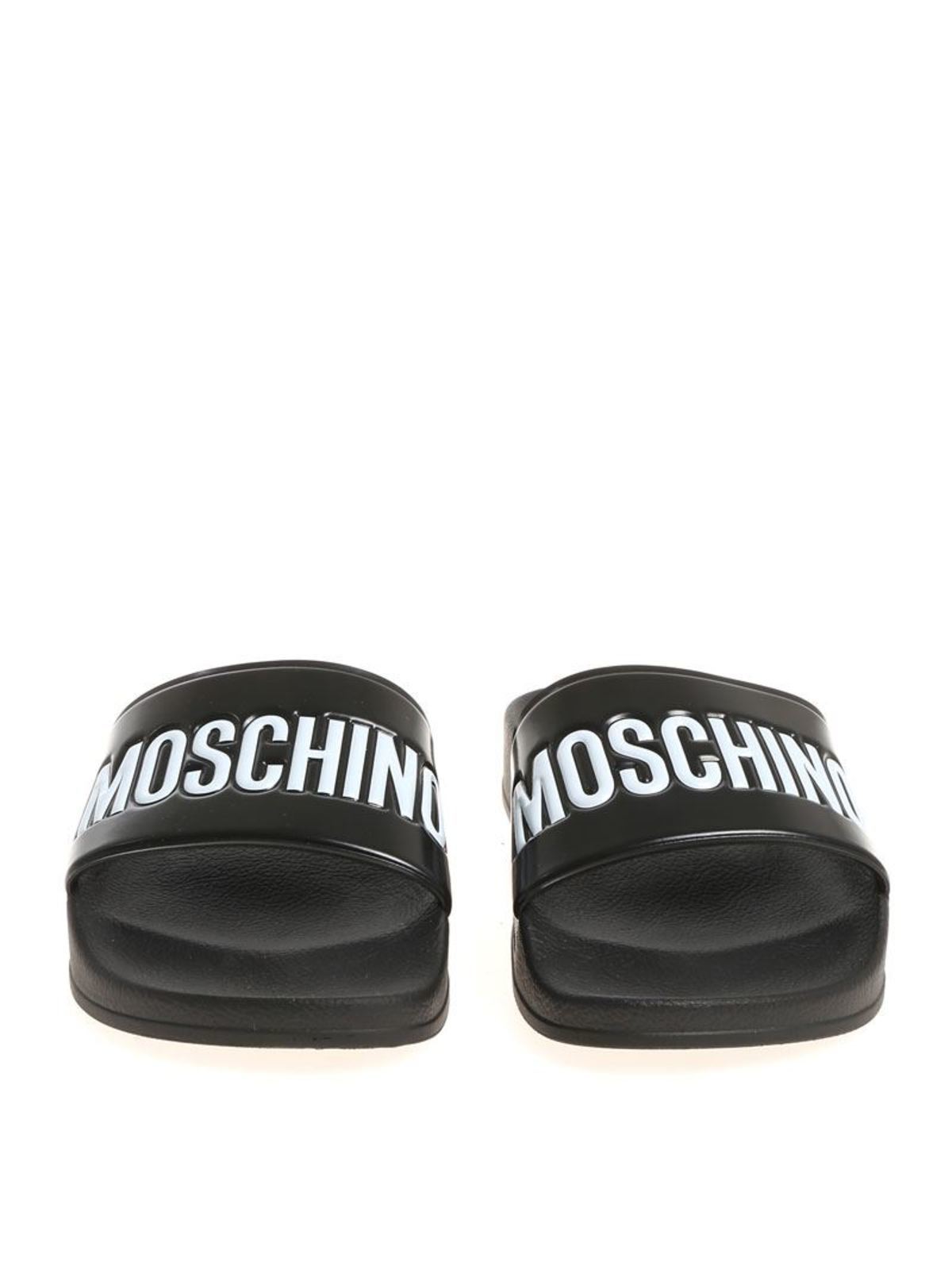 Logo slides in black MB28022G05G10000 (MOSCHINO / サンダル ) | MOSCHINO (モスキーノ)(2)
