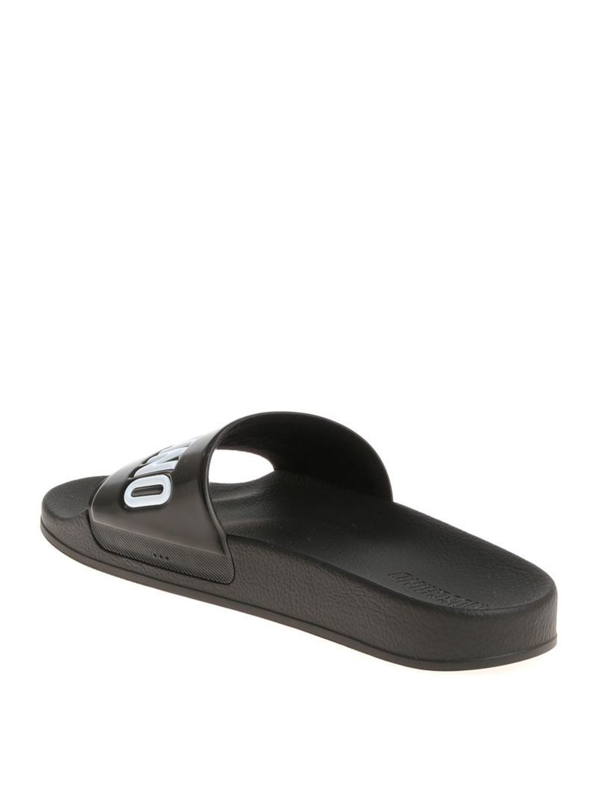 Logo slides in black MB28022G05G10000 (MOSCHINO / サンダル ) | MOSCHINO (モスキーノ)(3)