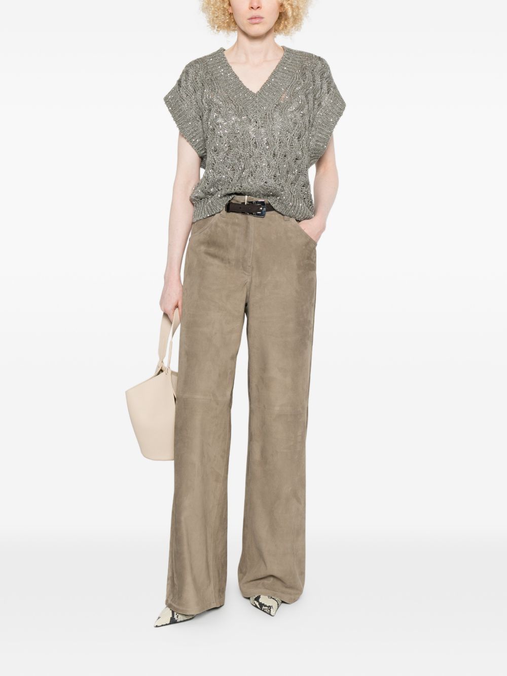 Brunello Cucinelli Trousers Brown M0CLFP9187C8850 (Brunello Cucinelli / パンツ ) | Brunello Cucinelli (ブルネロ・クチネリ)(4)