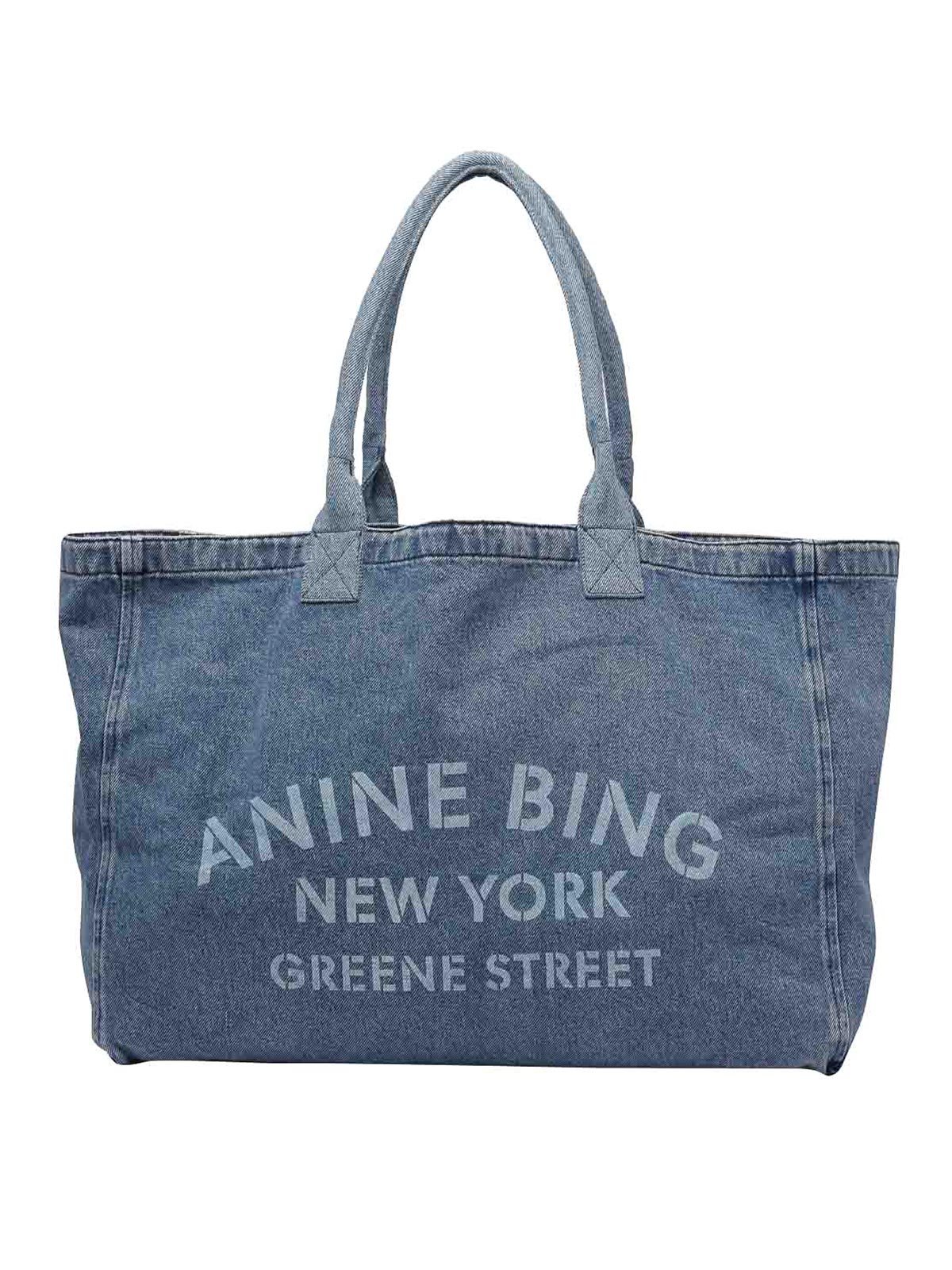 Leo Denim Tote Bag A1311857WHD59BLUE (ANINE BING / トートバッグ ) | ANINE BING (アニン ビン)