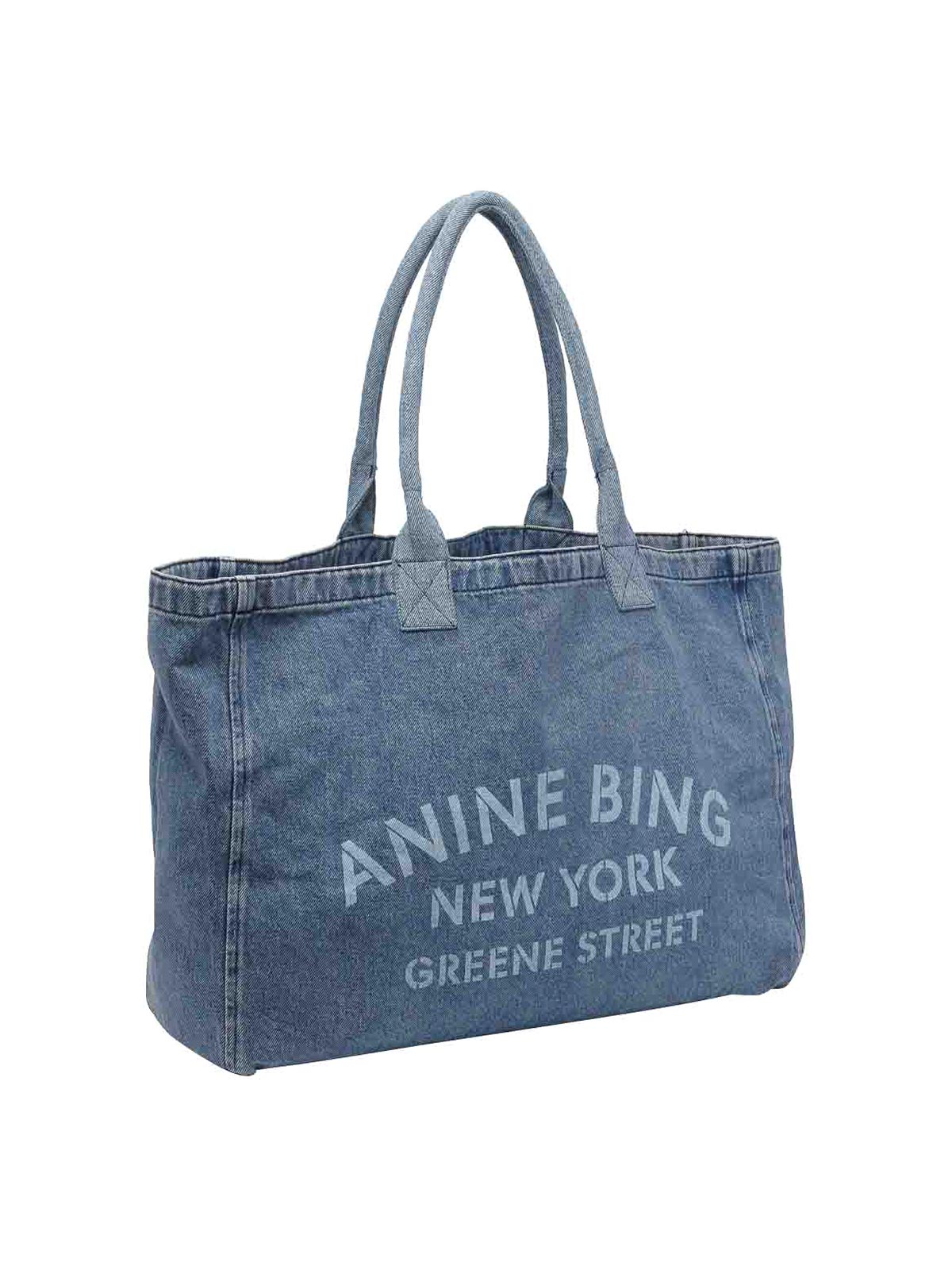 Leo Denim Tote Bag A1311857WHD59BLUE (ANINE BING / トートバッグ ) | ANINE BING (アニン ビン)(1)
