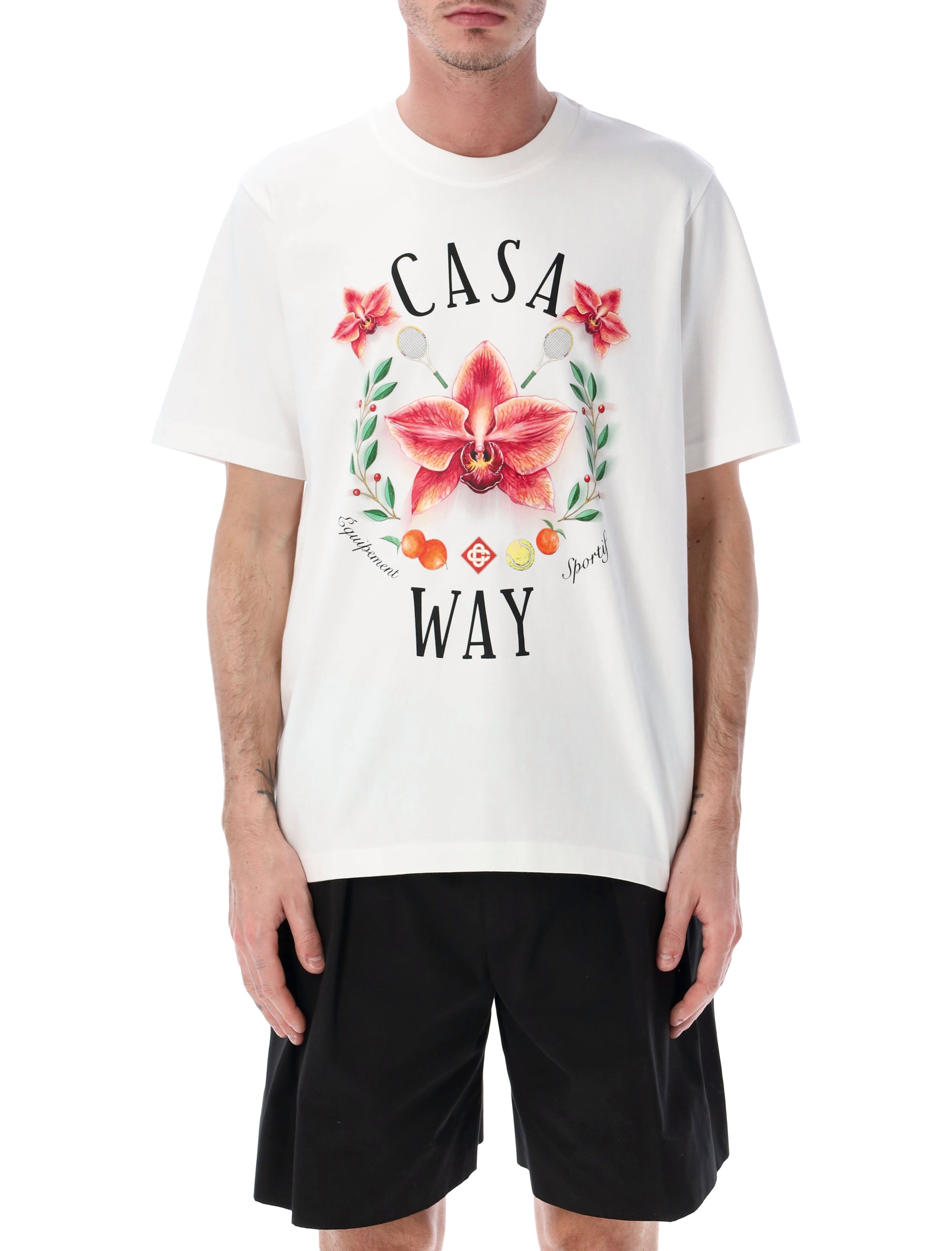 Casablanca T-shirts and Polos White MSP26JTS0011515 (Casablanca / Tシャツ・カットソー ) | Casablanca (カサブランカ)