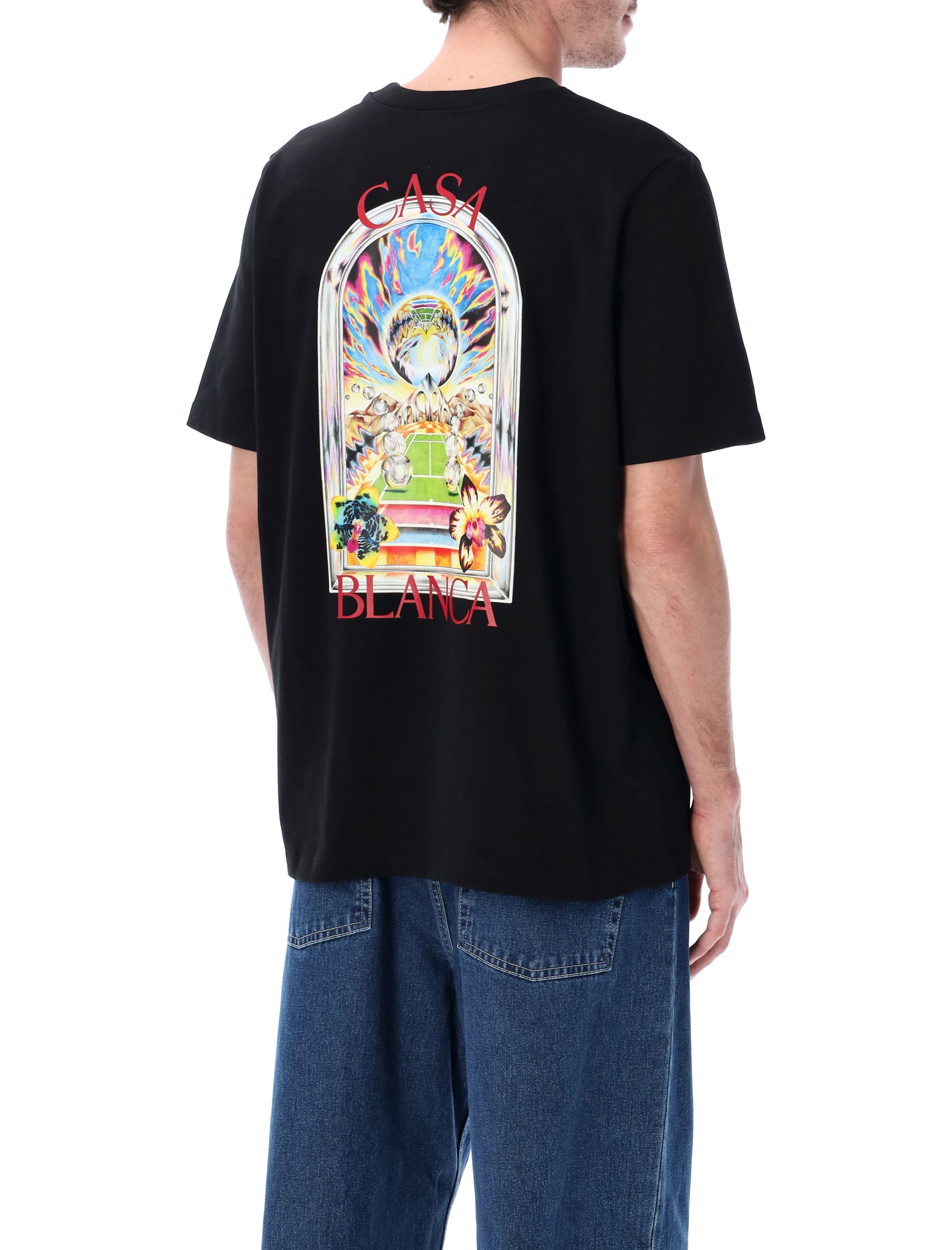 Casablanca T-shirts and Polos Black MSS26JTS0010909 (Casablanca / Tシャツ・カットソー ) | Casablanca (カサブランカ)(1)