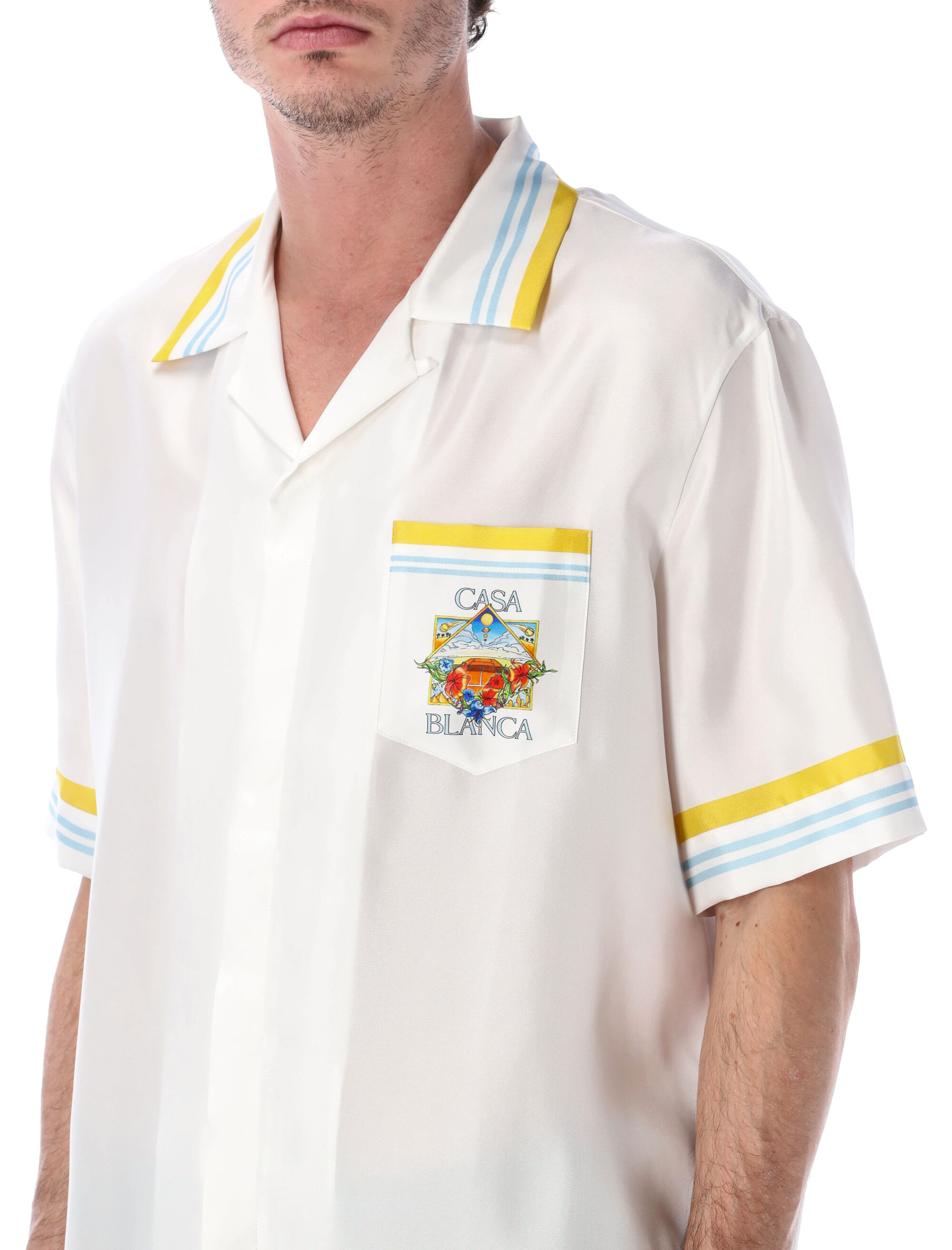 Casablanca T-shirts and Polos White MSS26SH0030404 (Casablanca / シャツ・ブラウス ) | Casablanca (カサブランカ)(2)