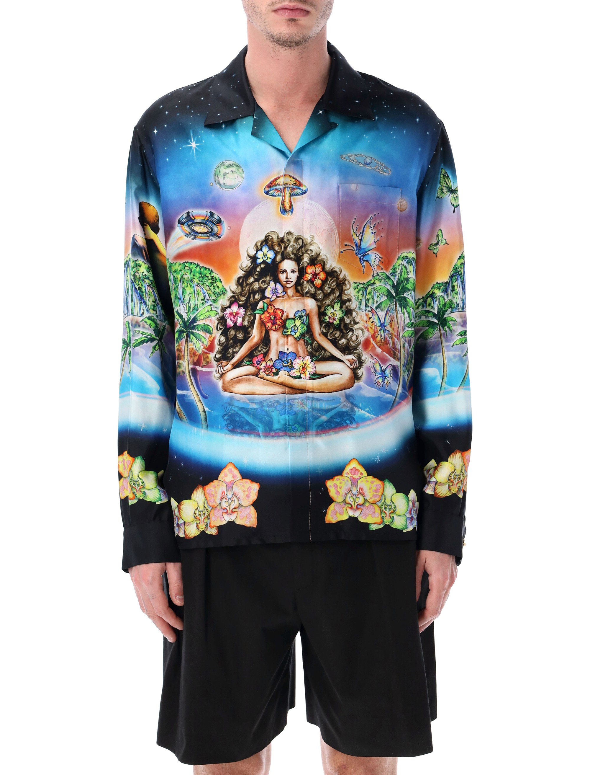 Casablanca T-shirts and Polos Black MSS26SH0060404 (Casablanca / シャツ・ブラウス ) | Casablanca (カサブランカ)