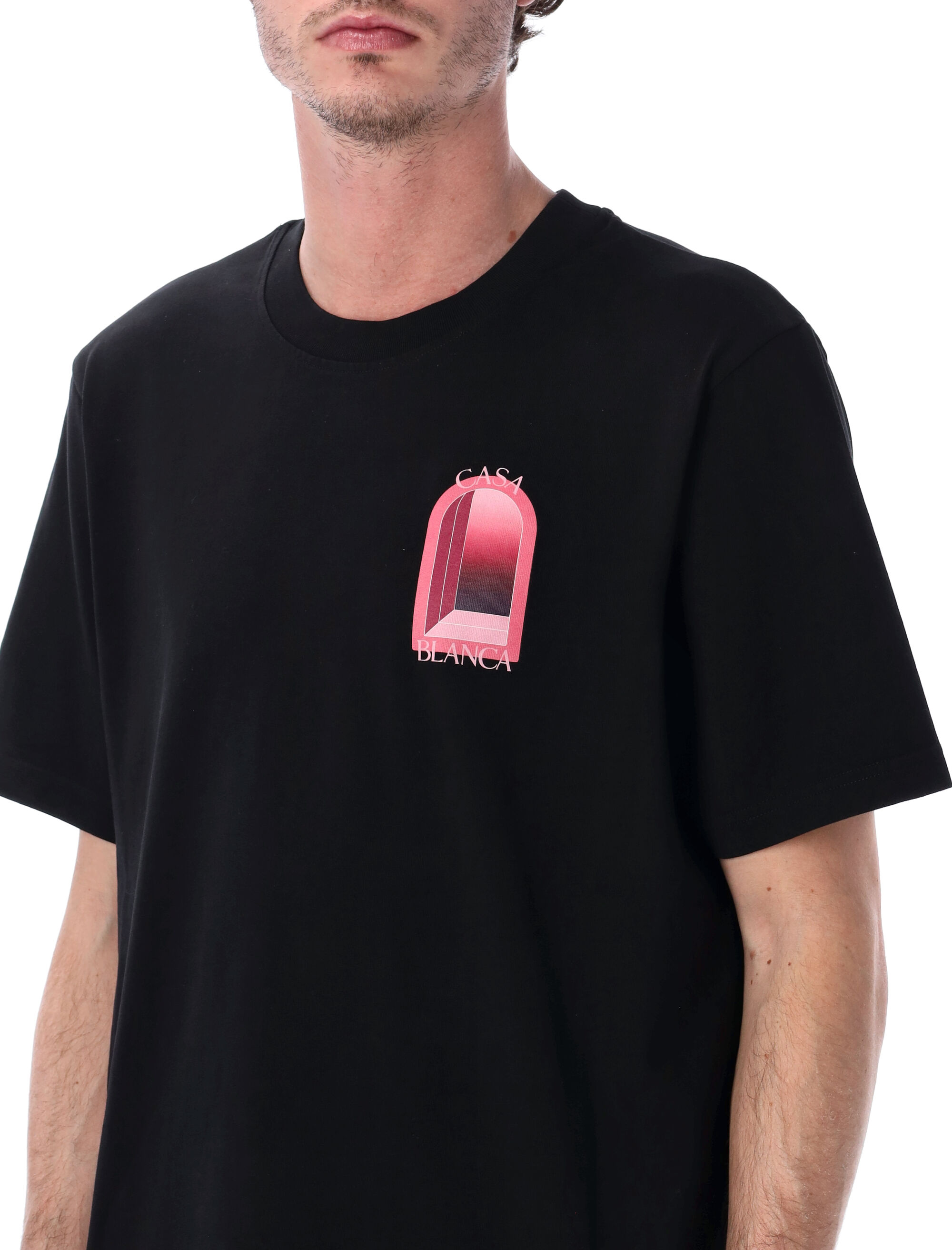 Casablanca T-shirts and Polos Black MSS26JTS0011111 (Casablanca / Tシャツ・カットソー ) | Casablanca (カサブランカ)(2)