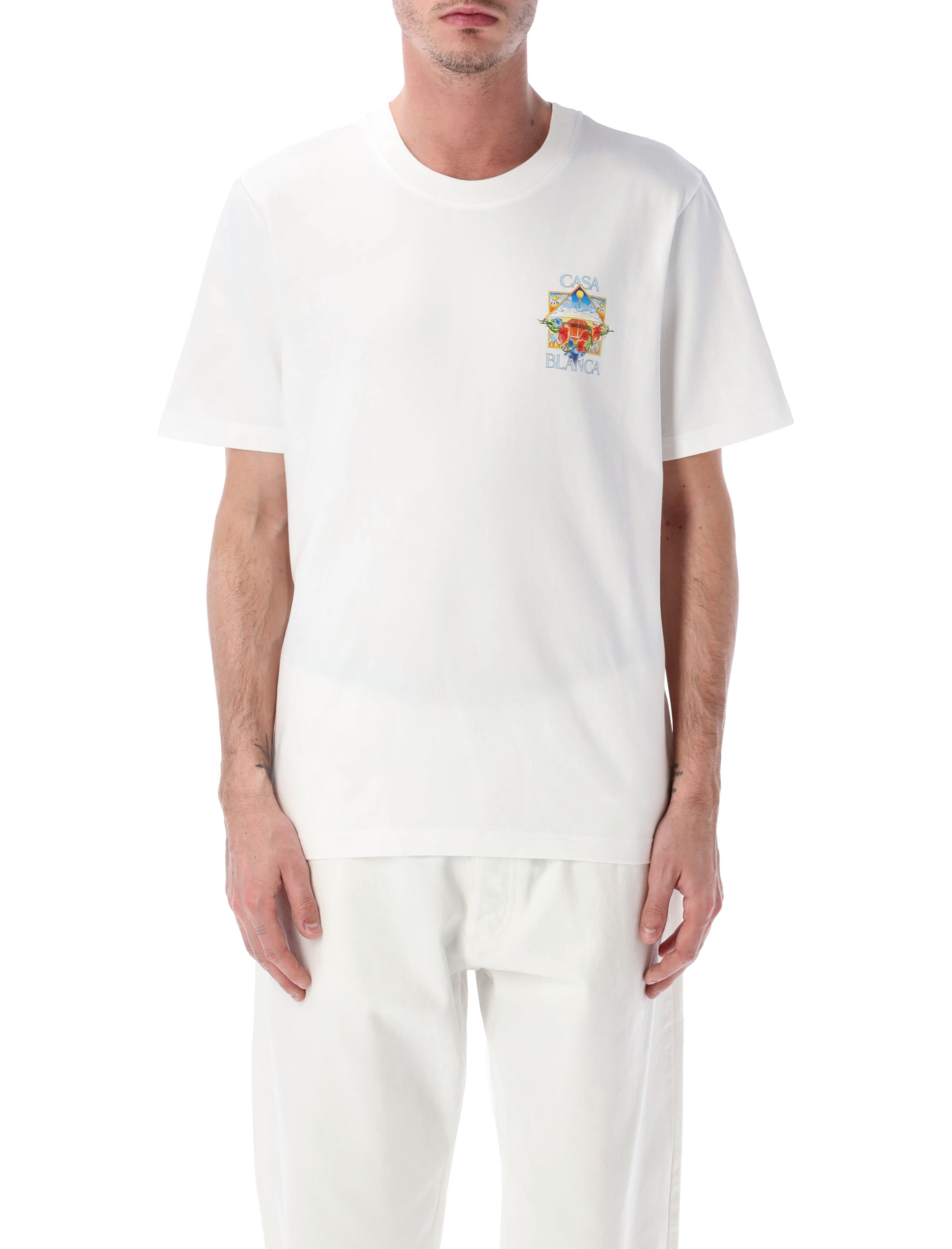 Casablanca T-shirts and Polos White MSS26JTS0011313 (Casablanca / Tシャツ・カットソー ) | Casablanca (カサブランカ)