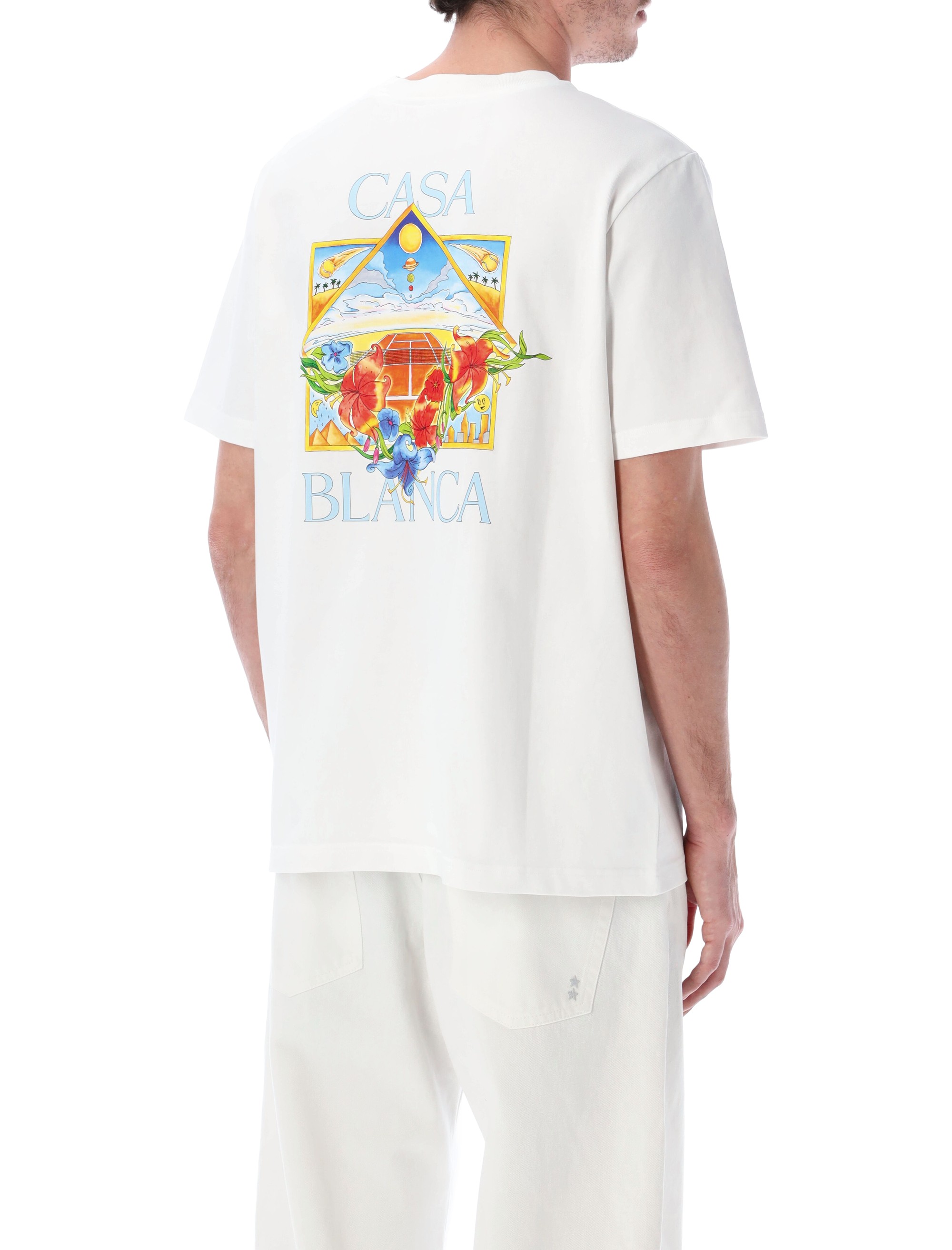 Casablanca T-shirts and Polos White MSS26JTS0011313 (Casablanca / Tシャツ・カットソー ) | Casablanca (カサブランカ)(1)